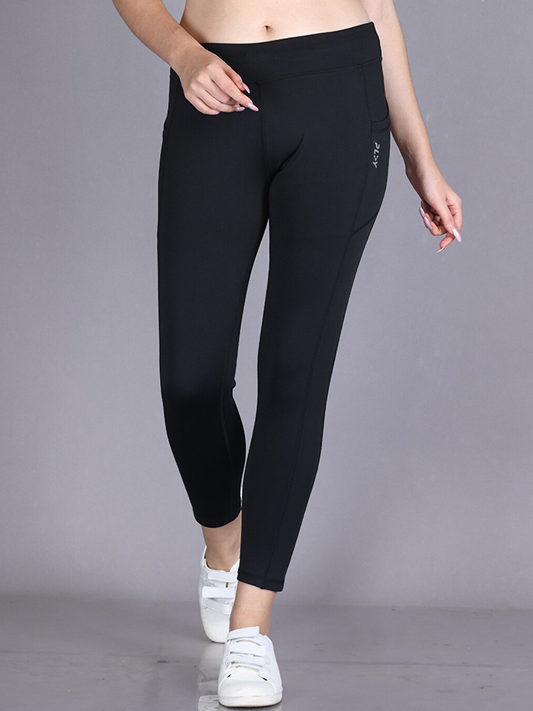 

LYRA Women Plus Size Rapid-Dry Slim-Fit Gym Tights, Black