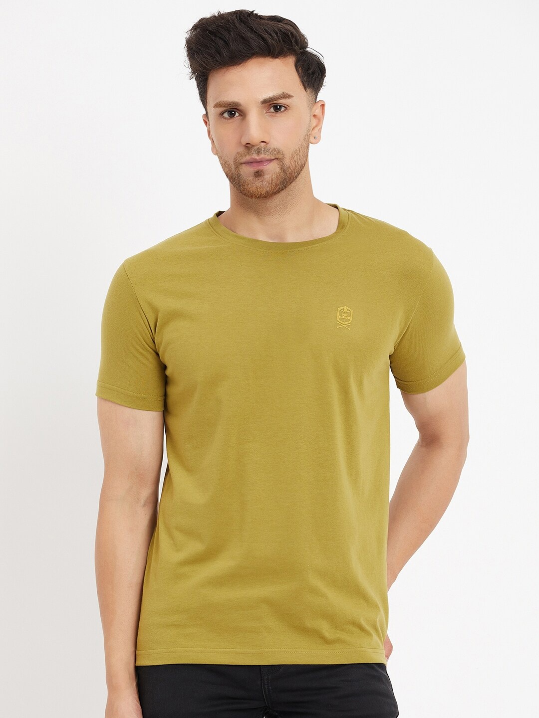 

Duke Short Sleeves Slim Fit Cotton T-shirt, Green