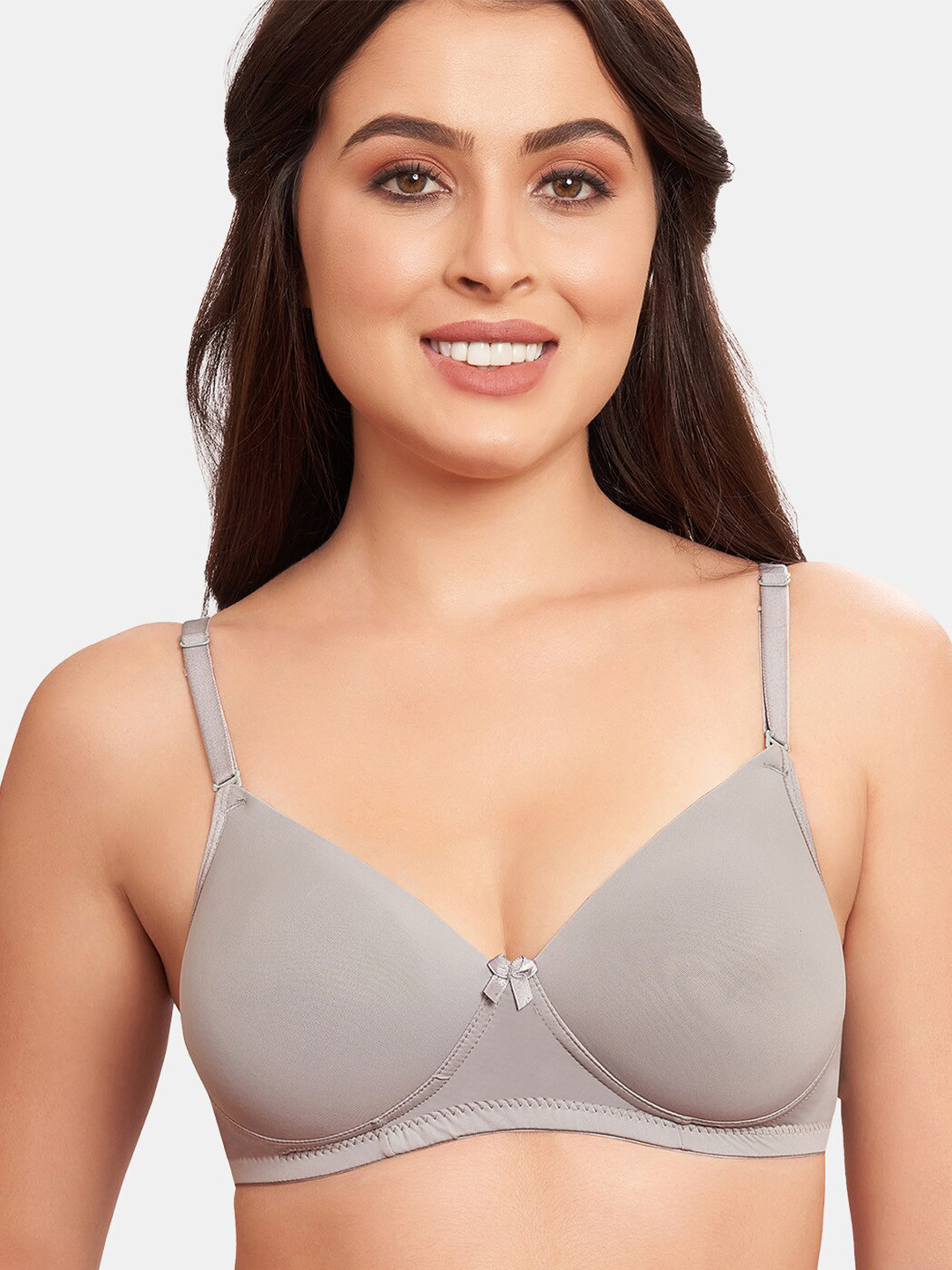 

SKDREAMS Full Coverage Heavily Padded T-shirt Bra, Grey