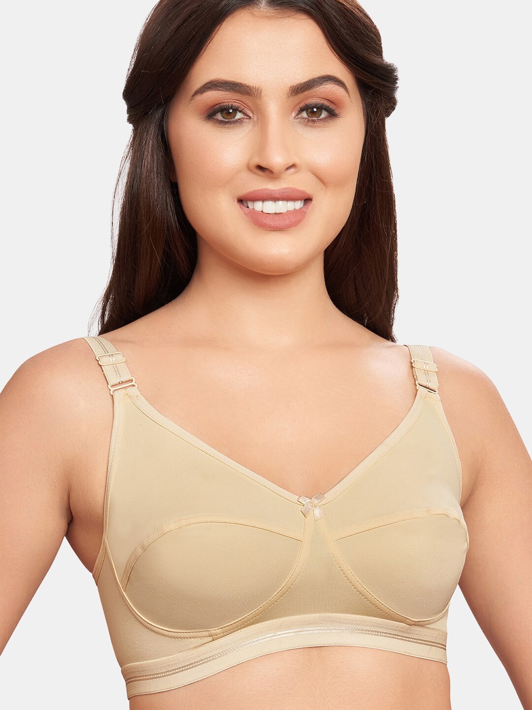 

SKDREAMS Full Coverage Non Padded Pure Cotton Everyday Bra With All Day Comfort, Nude