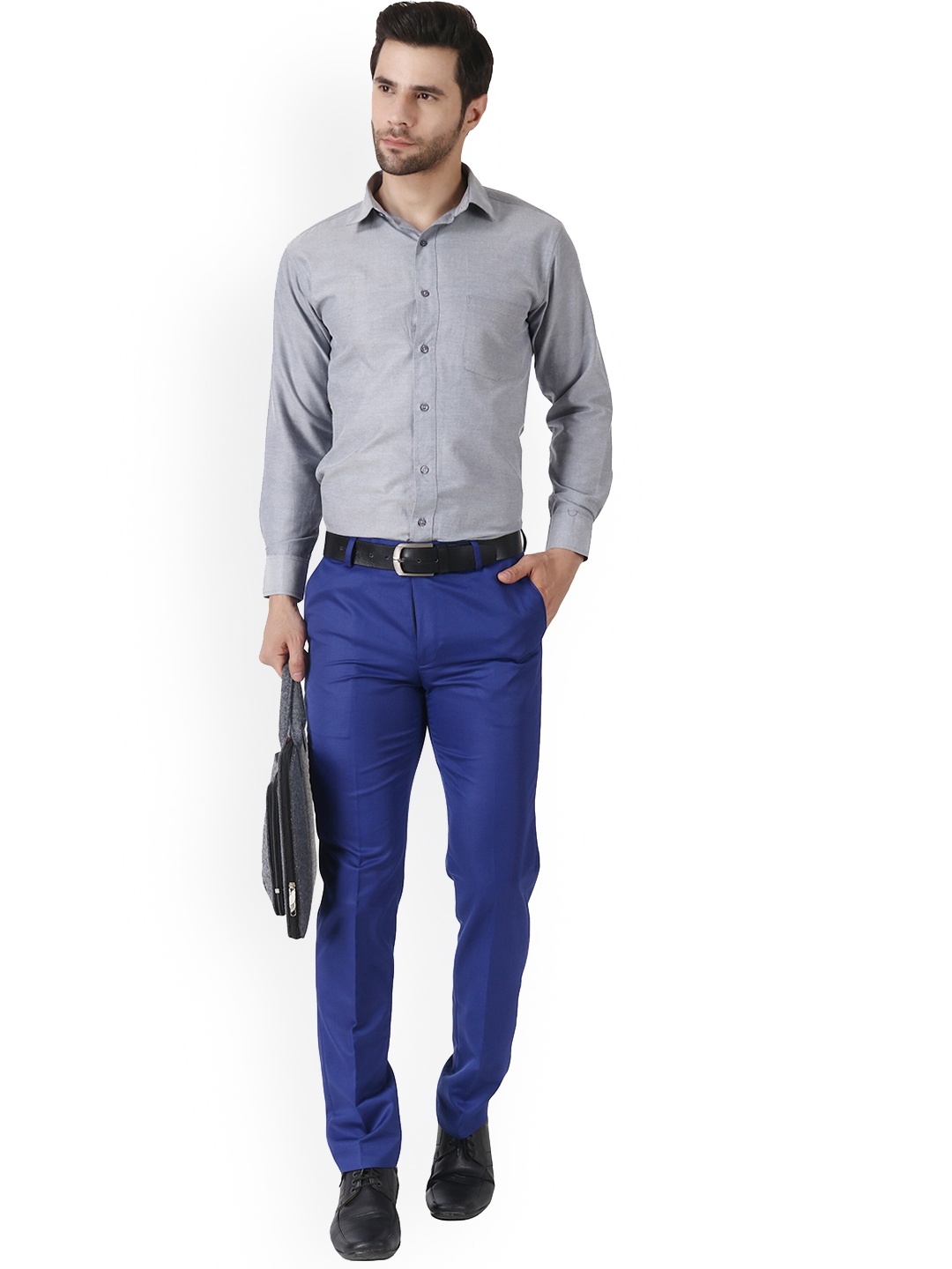 

MALENO Men Smart Slim Fit Chinos Trousers, Burgundy