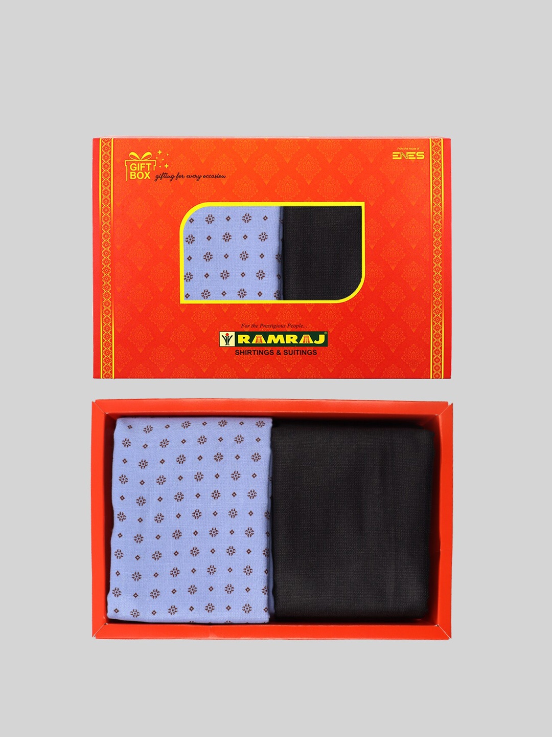 

Ramraj Men Ethnic Motifs Printed Cotton Shirt & Trouser Clothing Fabric, Blue