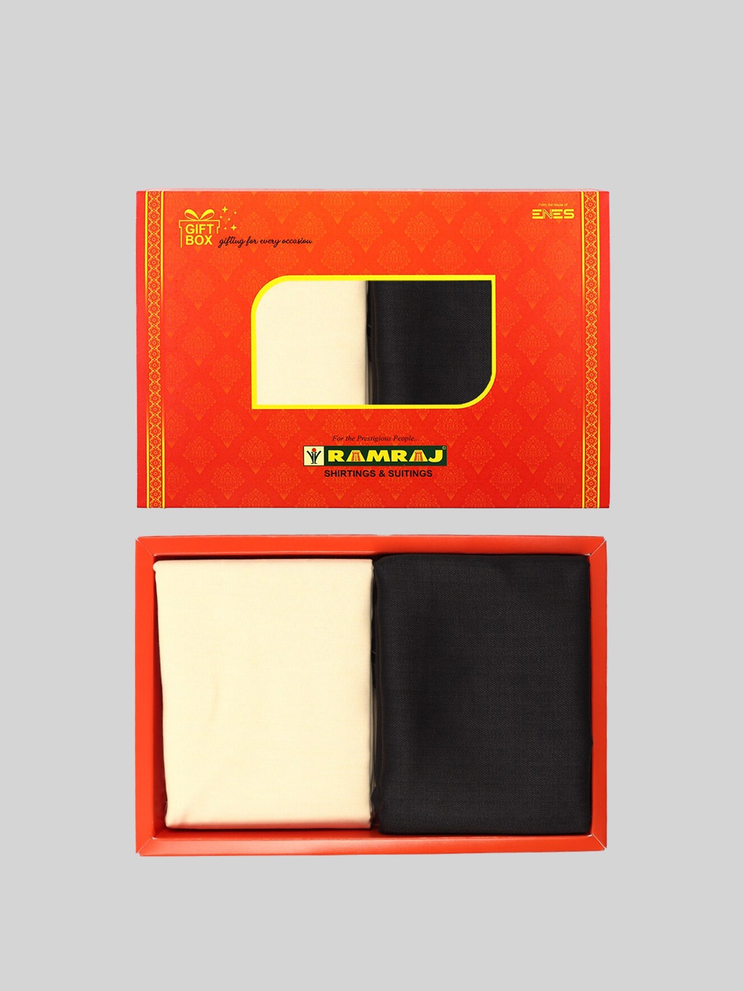 

Ramraj Men Cotton Shirt & Trouser Clothing Fabric, Orange