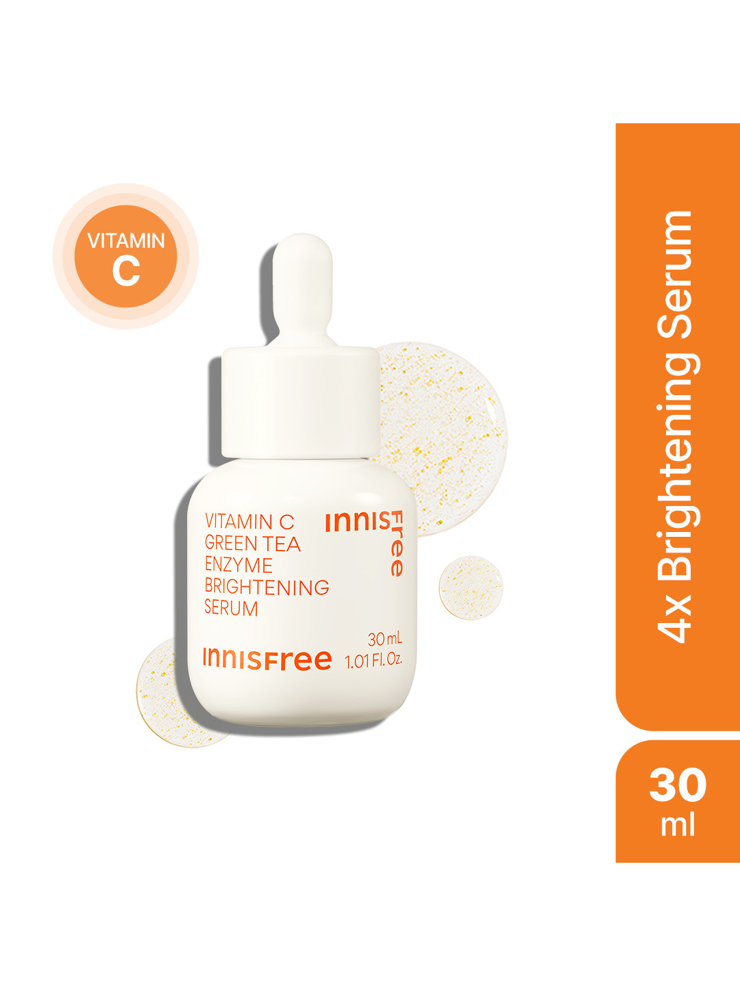 

Innisfree Vitamin C Green Tea Enzyme Brightening Serum for Dark Spots - 30ml, White