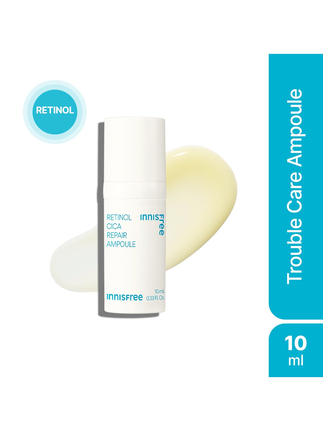 

Innisfree Retinol Cica Repair Ampoule for Even Skin Tone - 10ml, White