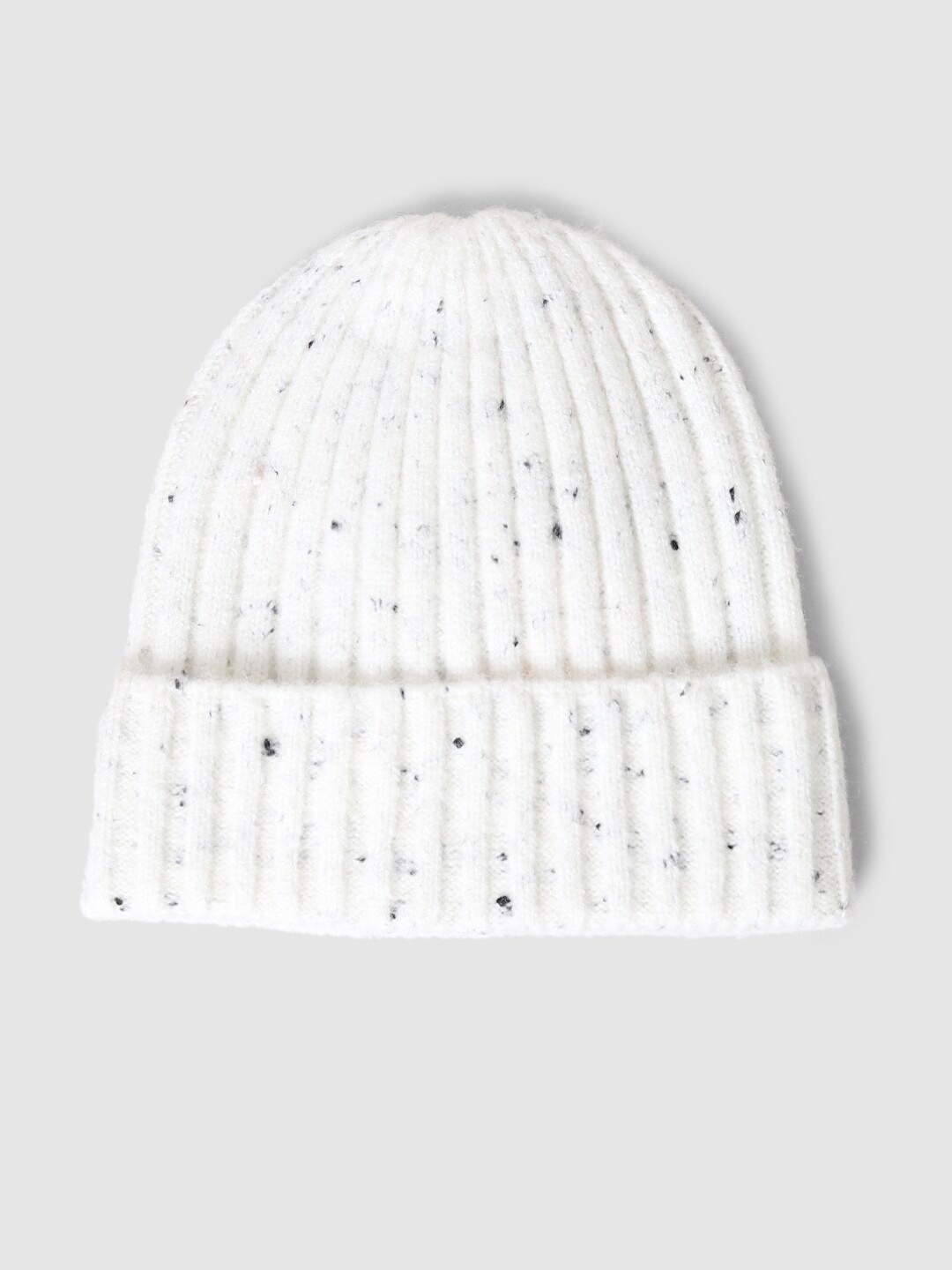 

ONLY Women Self Design Beanie, White