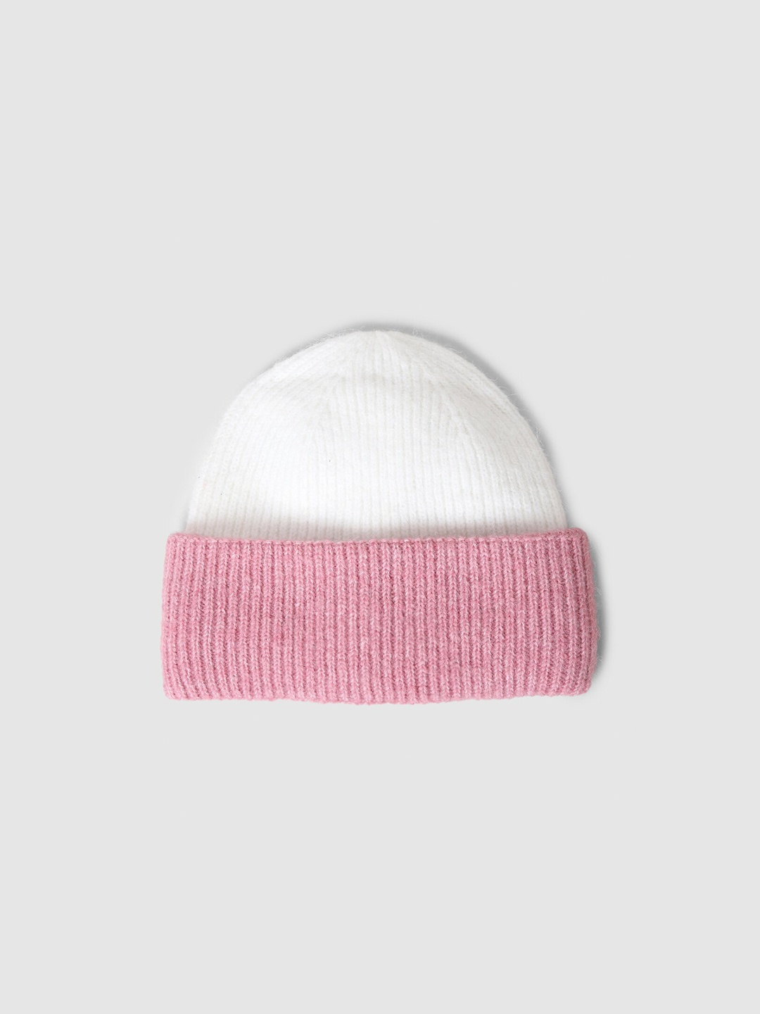 

ONLY Women Colourblocked Beanie, White