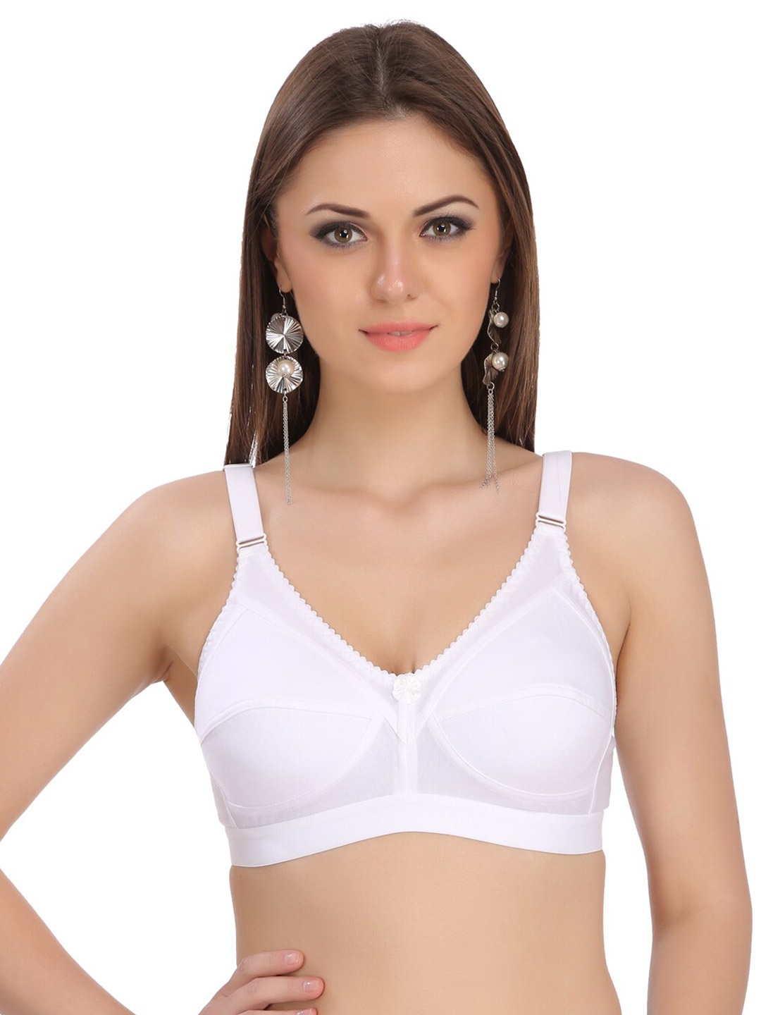 

Eve's Beauty Full Coverage Cotton Minimizer Bra With All Day Comfort, White