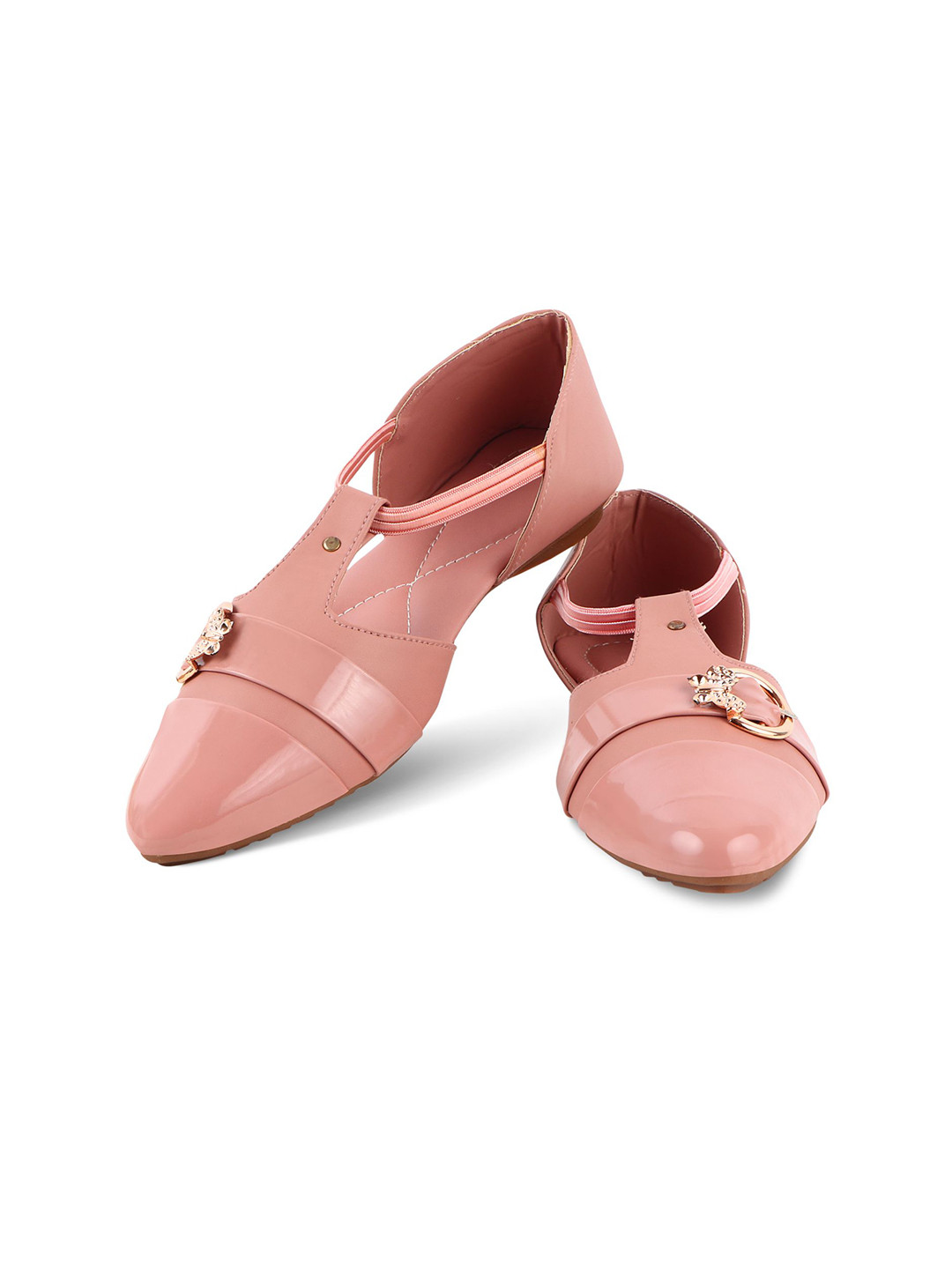 

BAESD Girls Pointed Toe Embellished Ballerinas, Pink