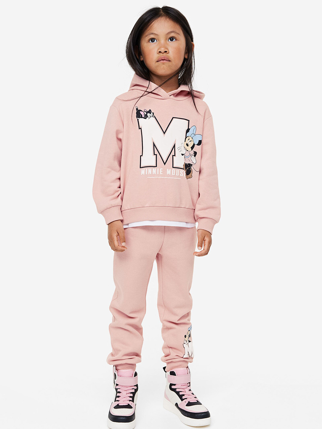

H&M Girls 2-Piece Printed Sweatshirt Set, Pink
