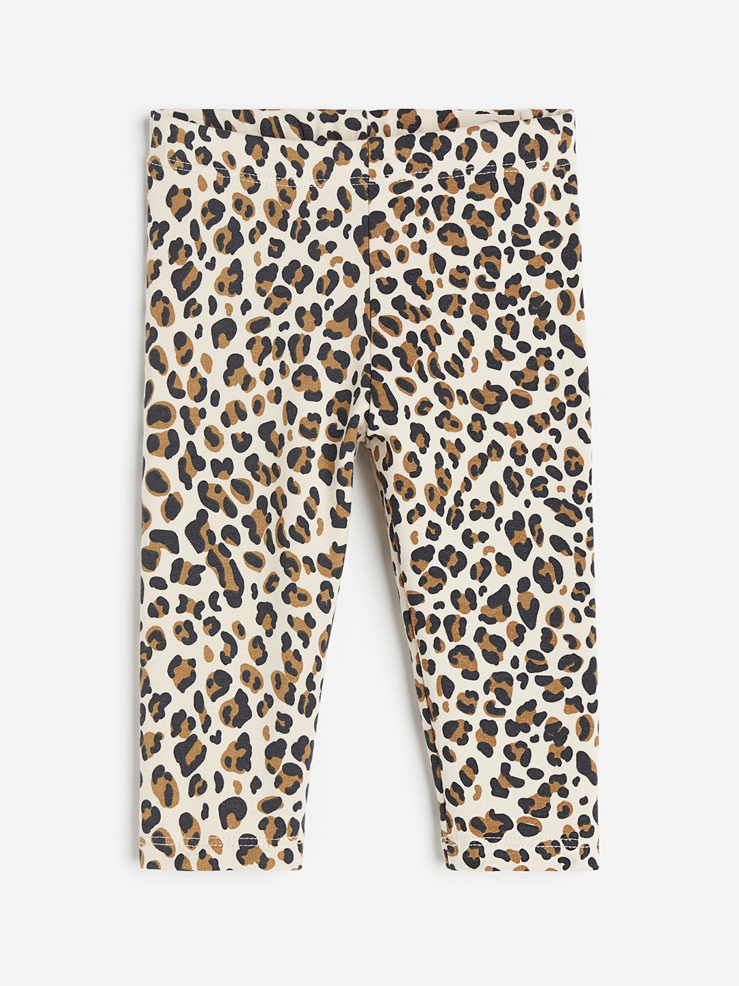 

H&M Girls Brushed-Inside Leggings, Beige