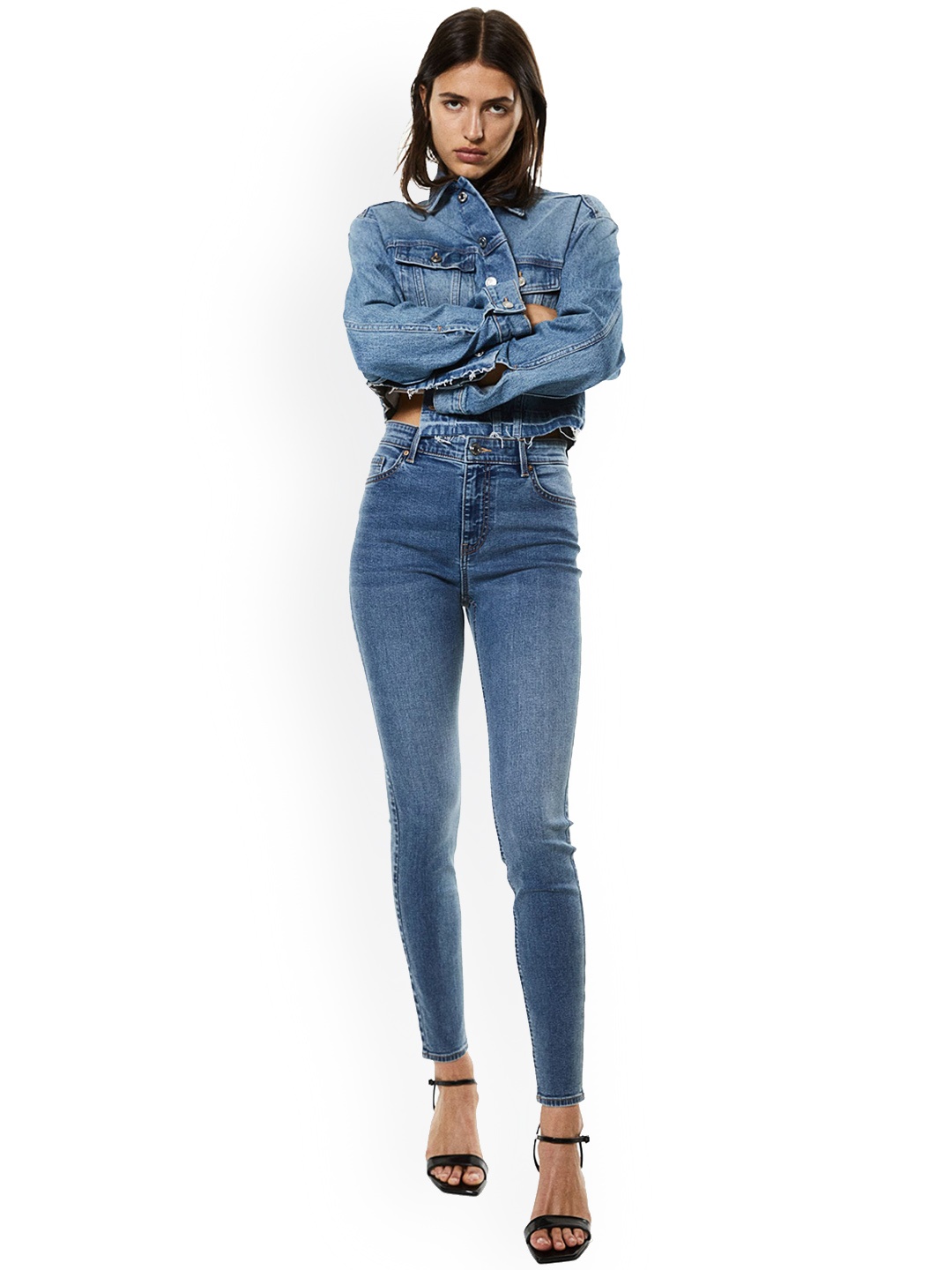 

H&M Women Skinny Regular Jeans, Blue