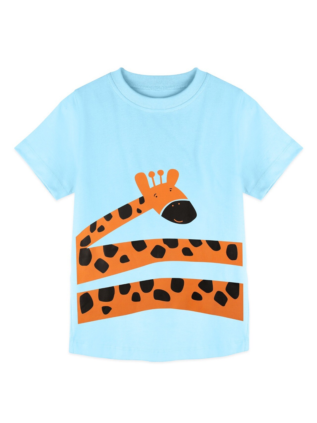 

ZIP ZAP ZOOP Boys Blue Printed 3D Grip Applique T-shirt