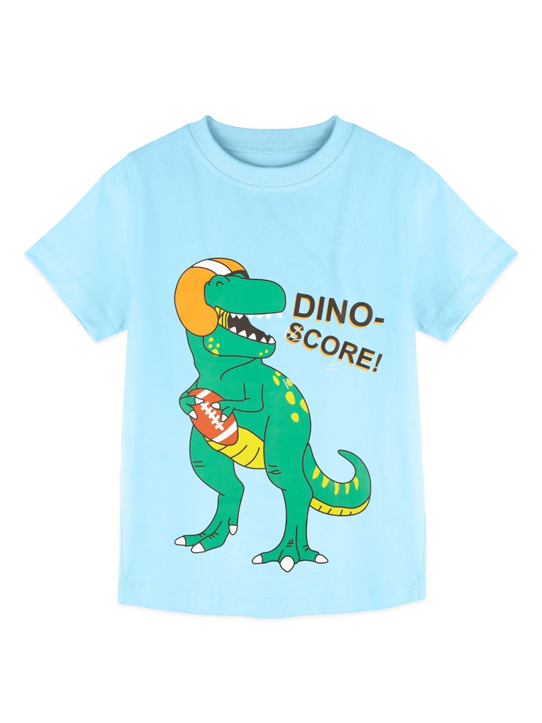 

ZIP ZAP ZOOP Boys Blue Printed 3D Grip Applique T-shirt