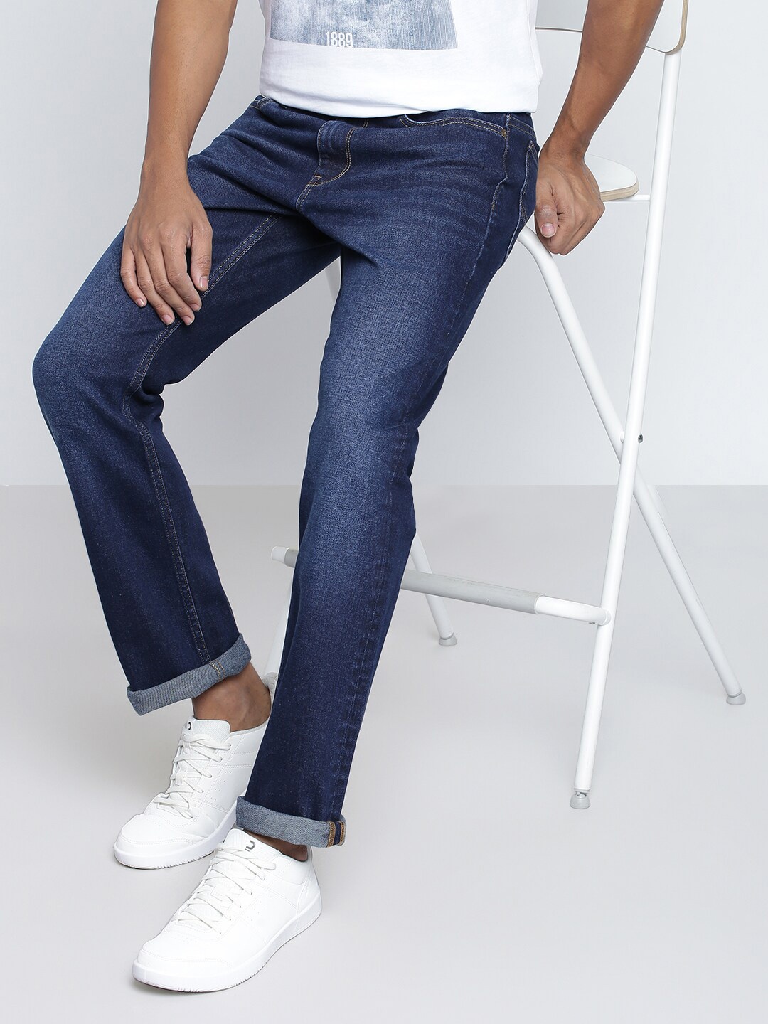 

Lee Men Rodeo Light Fade Stretchable Clean Look Cotton Jeans, Blue