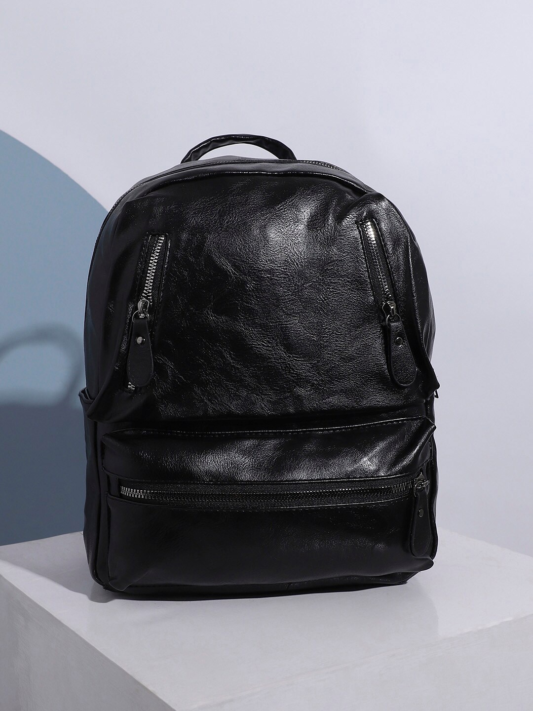 

HAUTE SAUCE by Campus Sutra The Daily Women Textured Non-Padded Backpack, Black