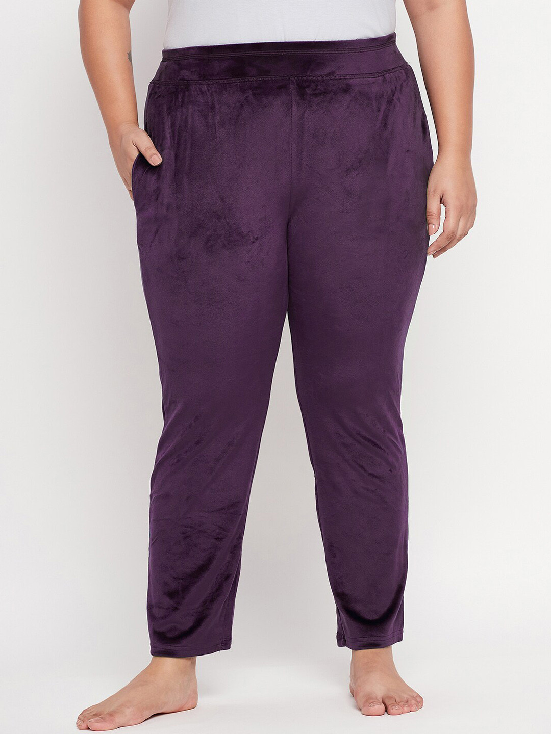 

Camey Women Mid-Rise Straight Lounge Pants, Purple