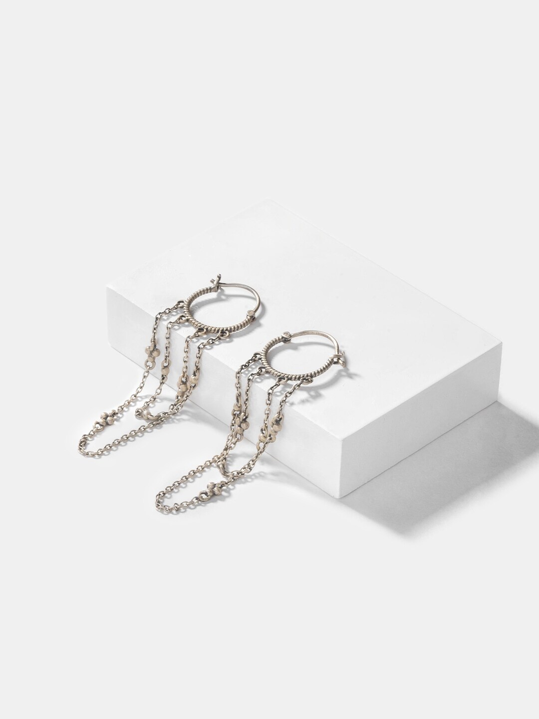 

SHAYA 925 Sterling Silver Contemporary Drop Earrings