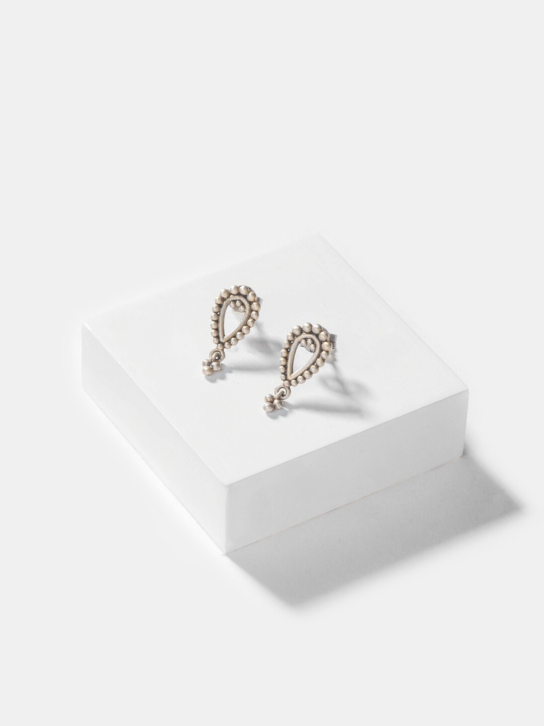 

SHAYA Contemporary Drop Earrings, Silver
