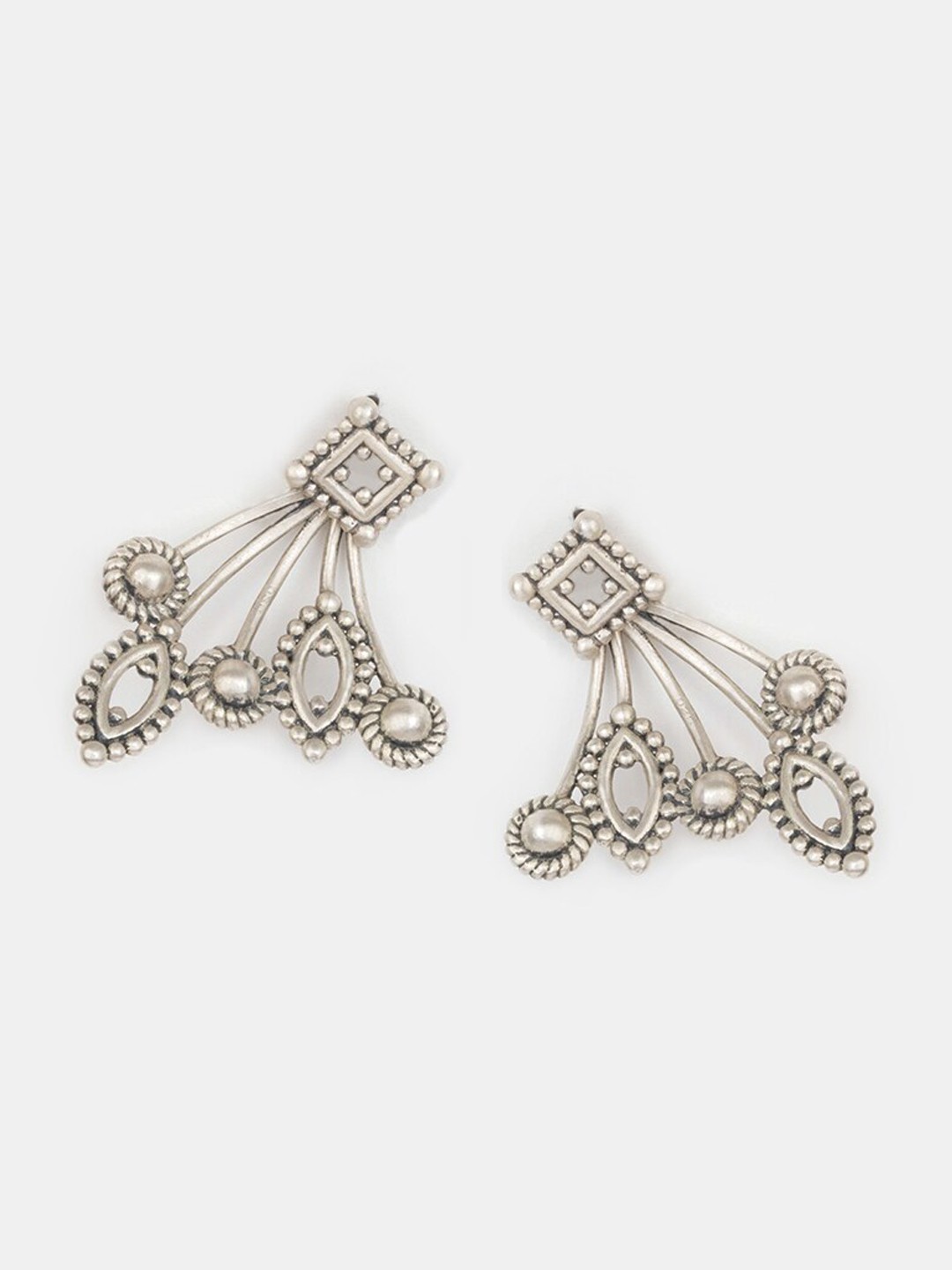 

SHAYA Contemporary Studs Earrings, Silver