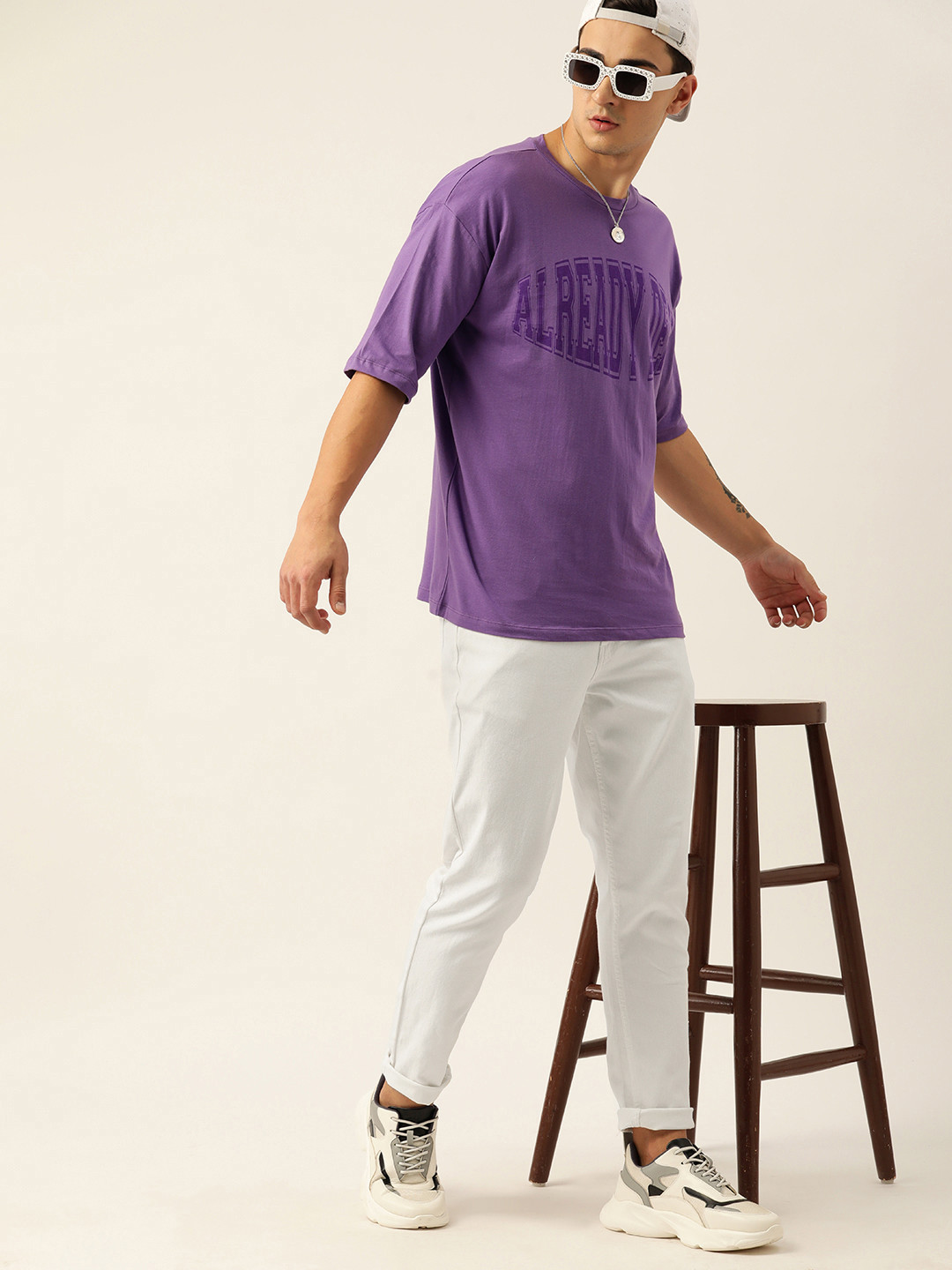 

Kook N Keech Men Tapered Fit Stretchable Jeans, White