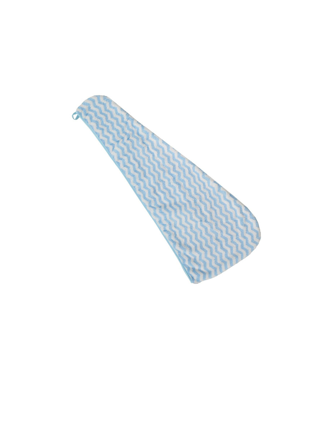 

Black gold Zig Zag Design 400 GSM Pure Cotton Hair Draper, Blue