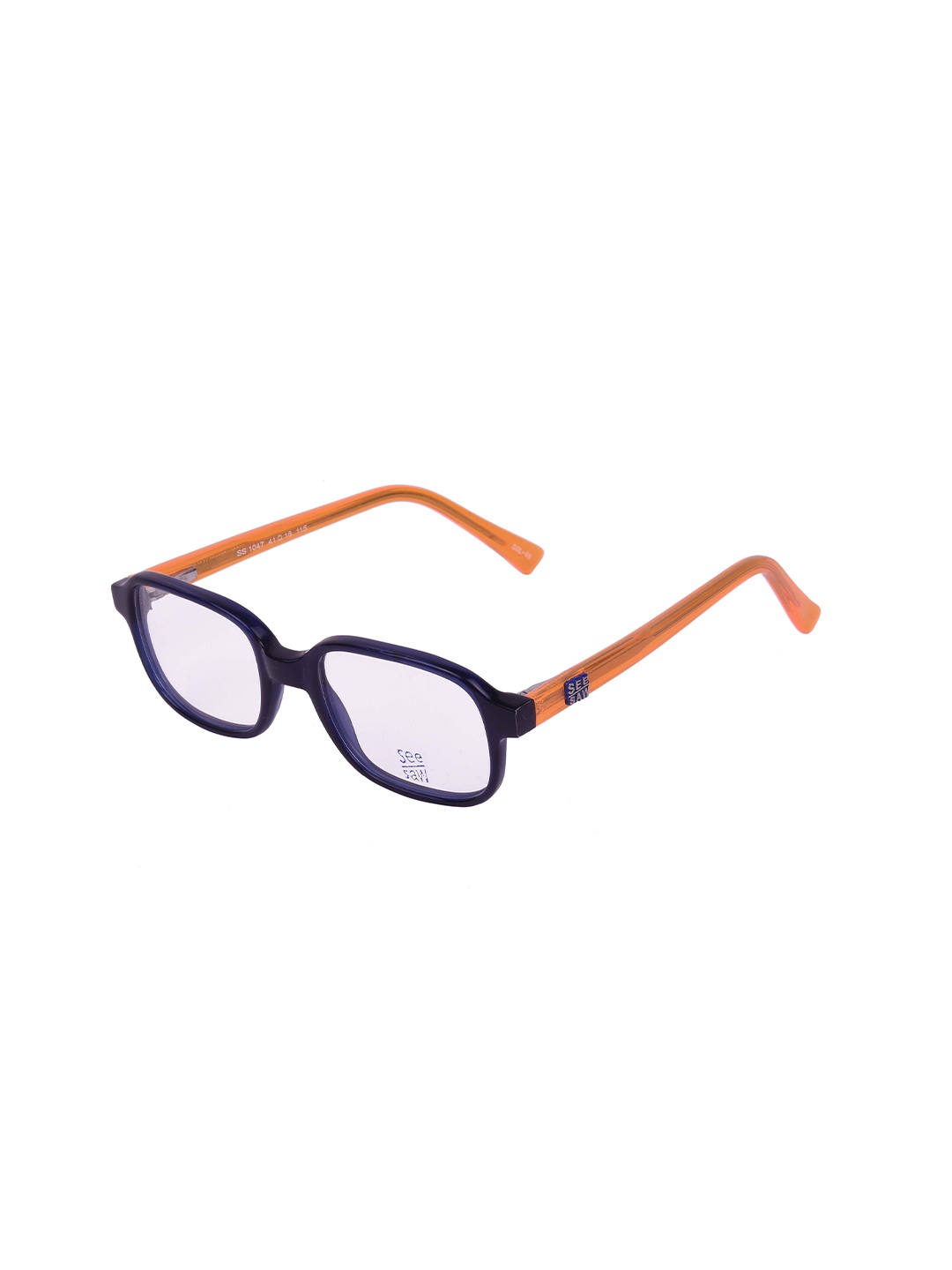 

SEESAW Kids Colourblocked Full Rim Rectangle Frames SS 1047 C5 41/16, Orange