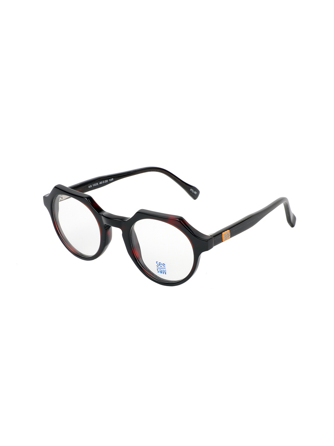

SEESAW Kids Full Rim Rectangle Frames SS 1025 C1 40/22, Black