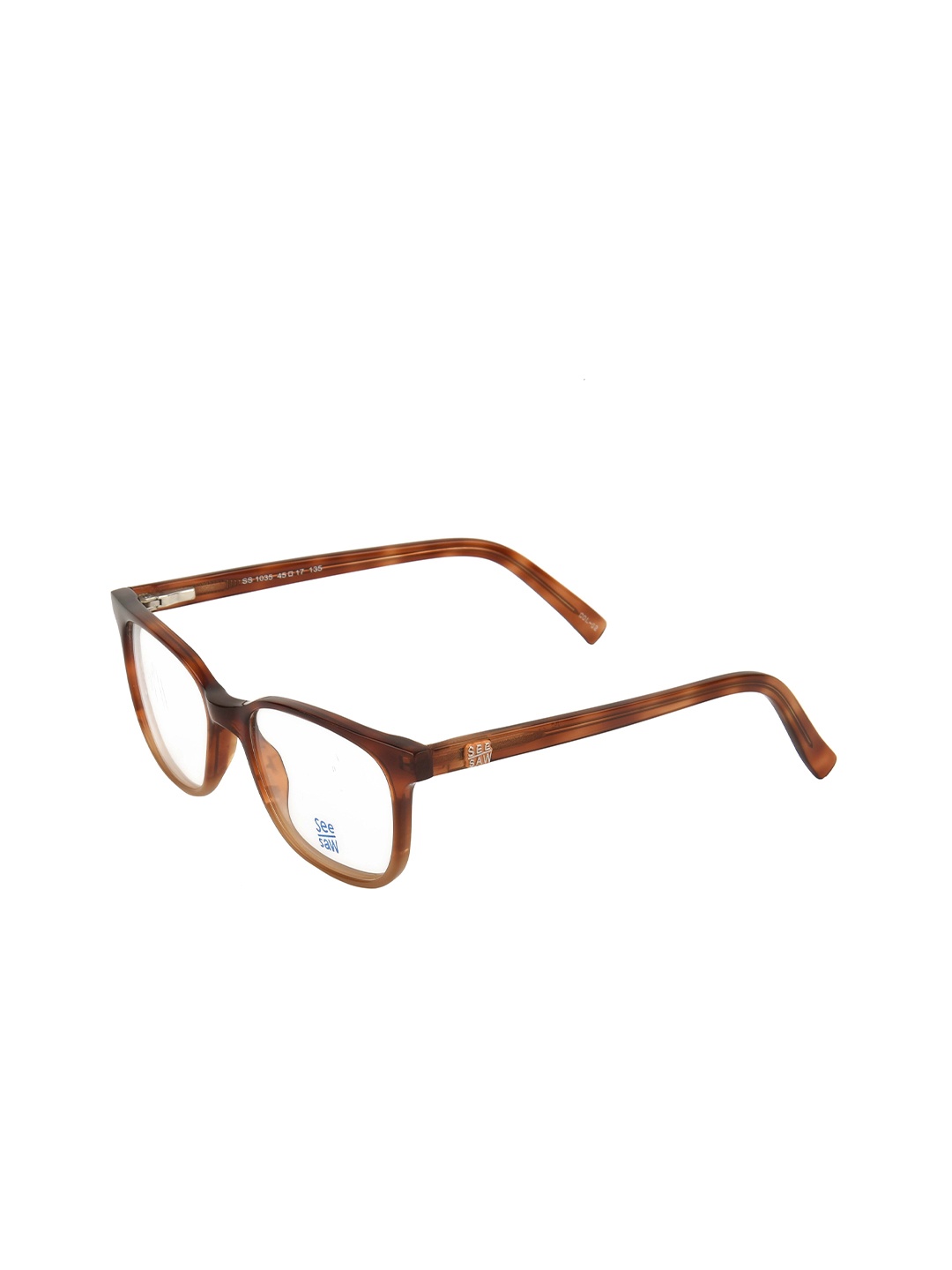 

SEESAW Kids Abstract Full Rim Rectangle Frames, Brown