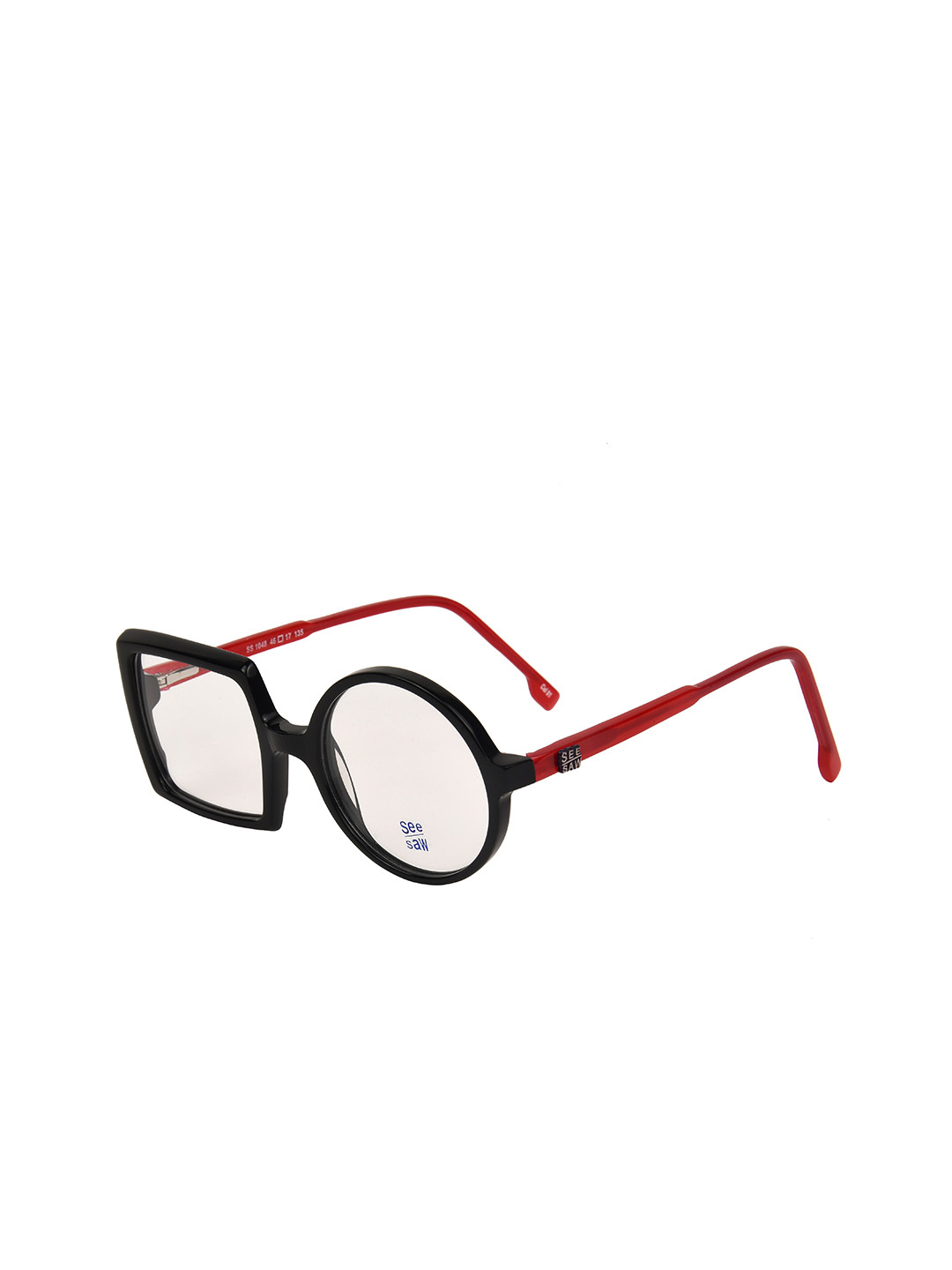 

SEESAW Kids Colourblocked Full Rim Rectangle Frames, Red