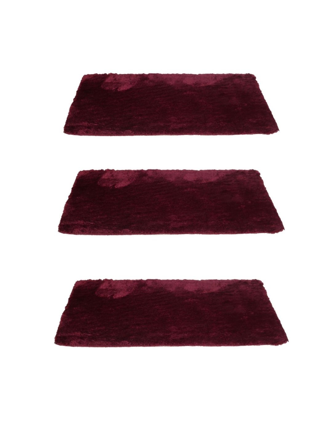 

Black gold Brown 3 Pieces Premium Microfiber Alaska Door Mats, Maroon