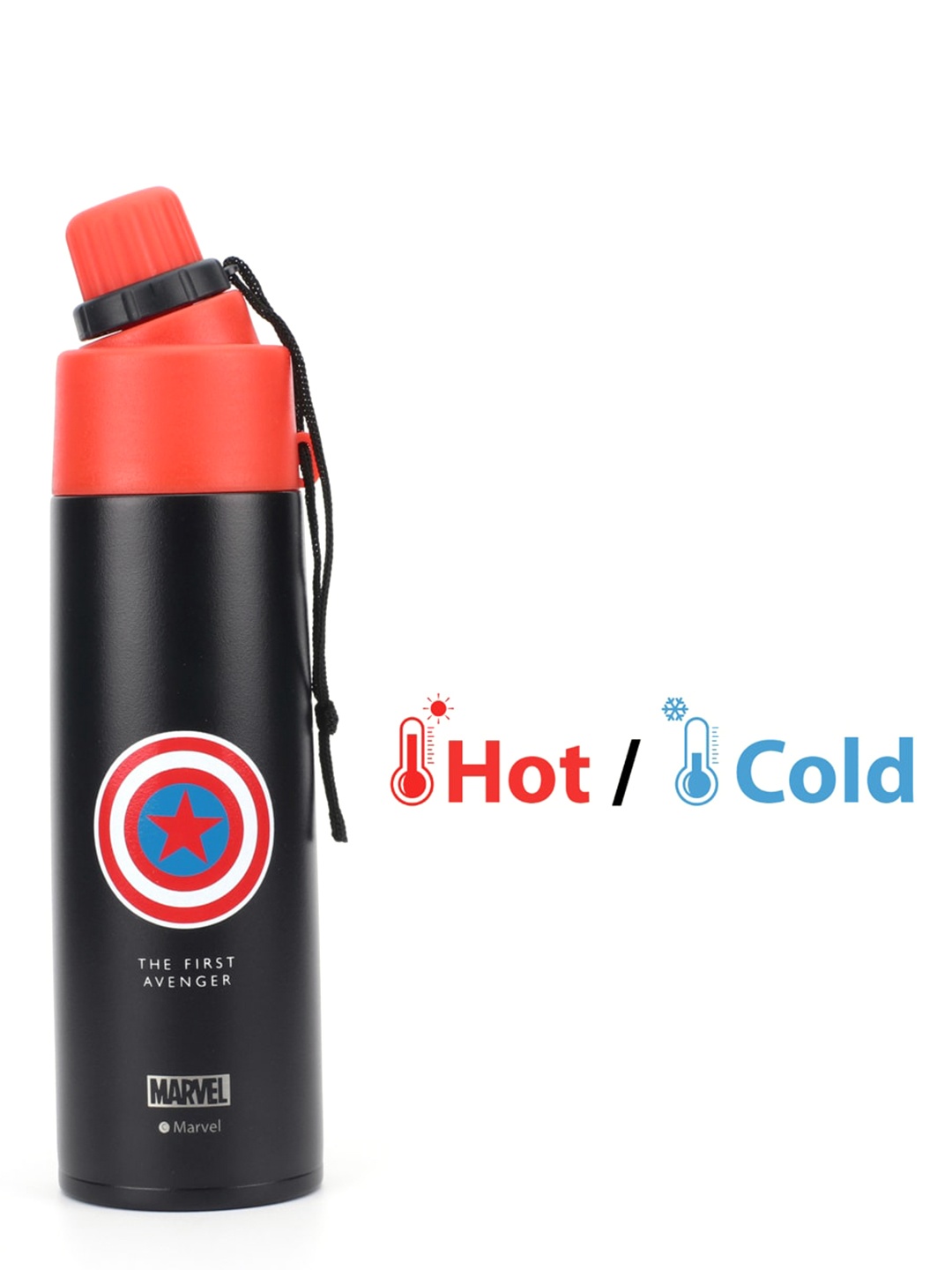 

Marvel Boys Black & Orange Printed Stainless Steel Flask - 500 ML