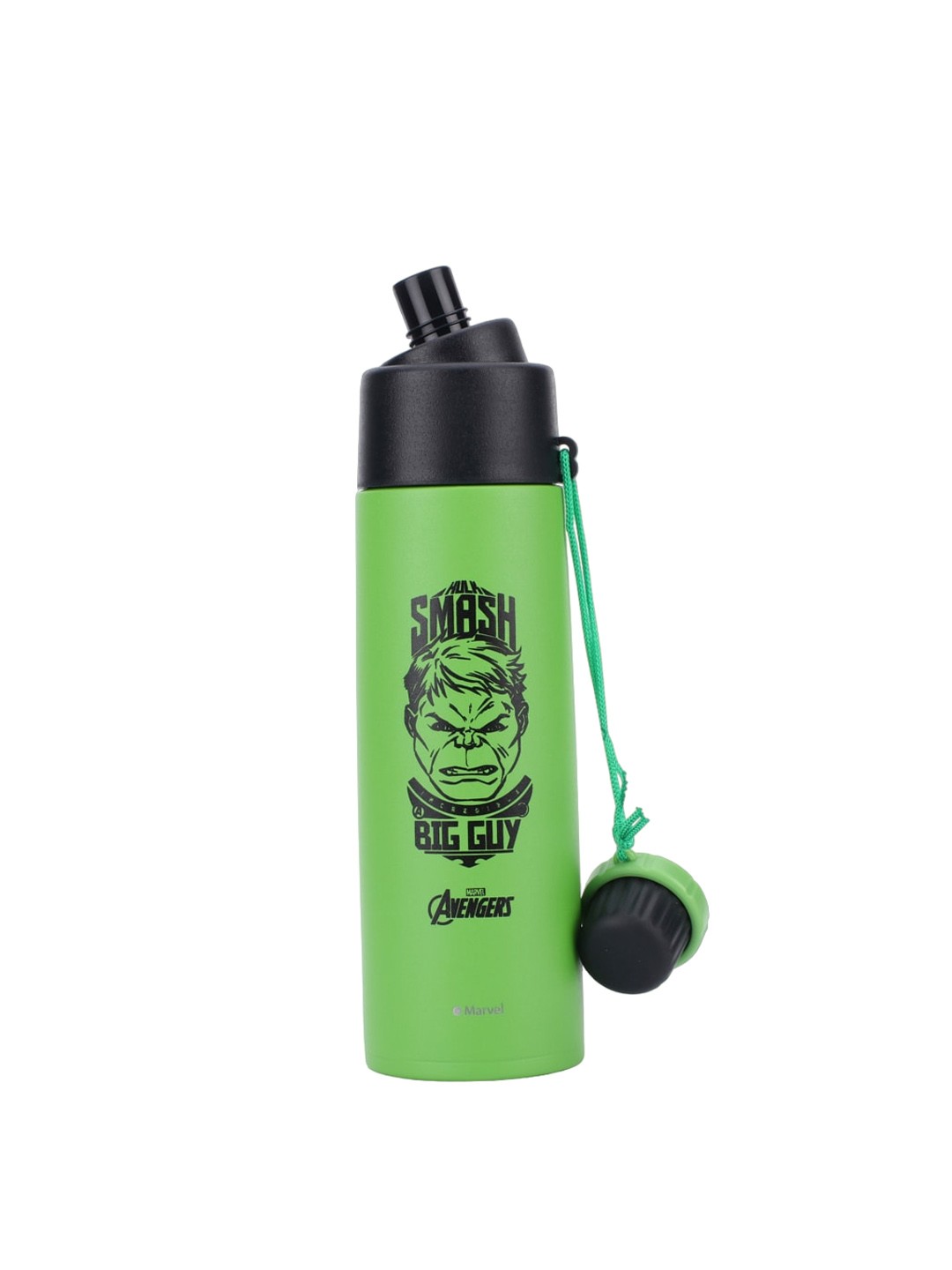 

Marvel Boys Green & Black Hulk Printed Double Wall Vacuum Flask Water Bottle 500ml