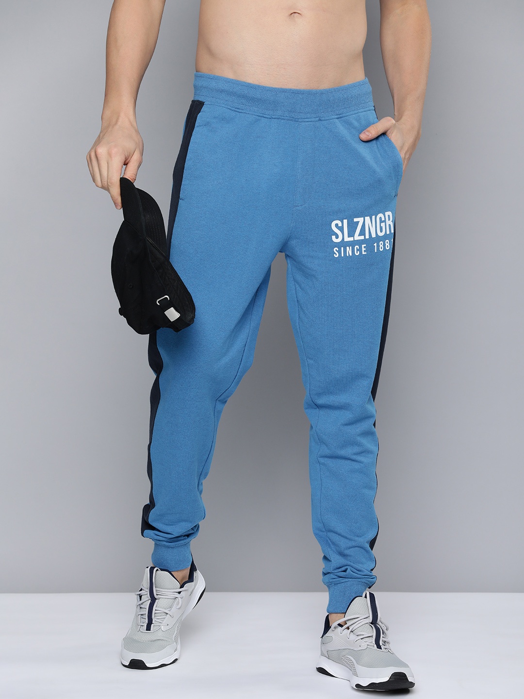 

Slazenger Side Striped Joggers, Blue