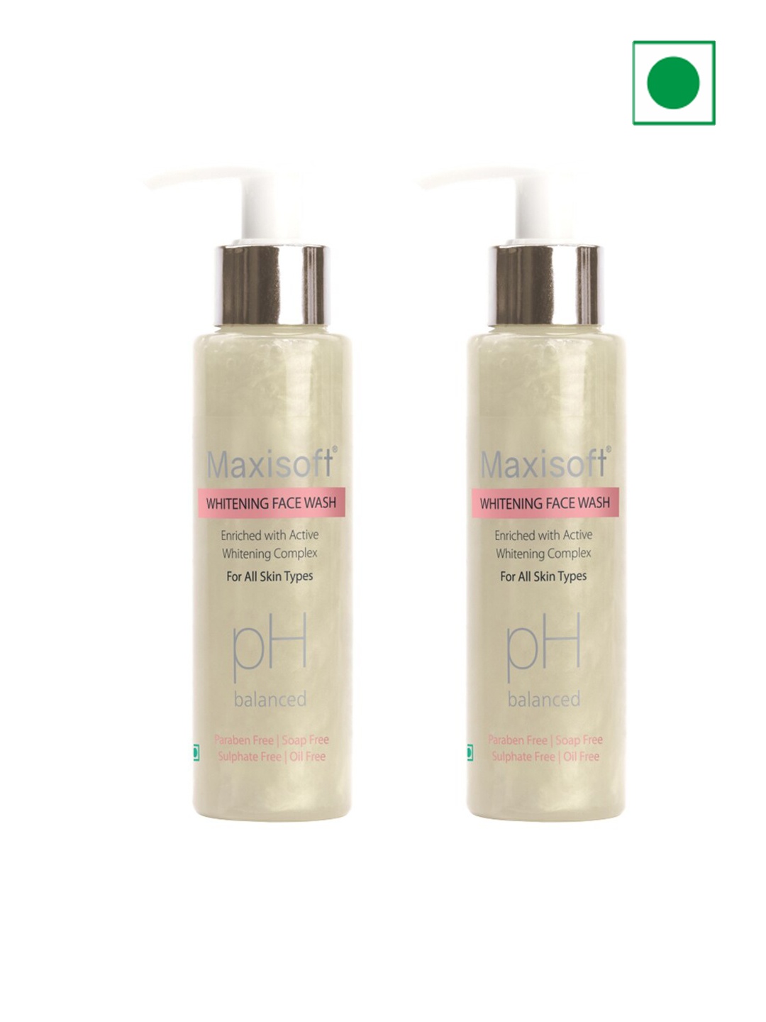 

Maxisoft Set Of 2 Whitening Face Wash 100ml Each, Na