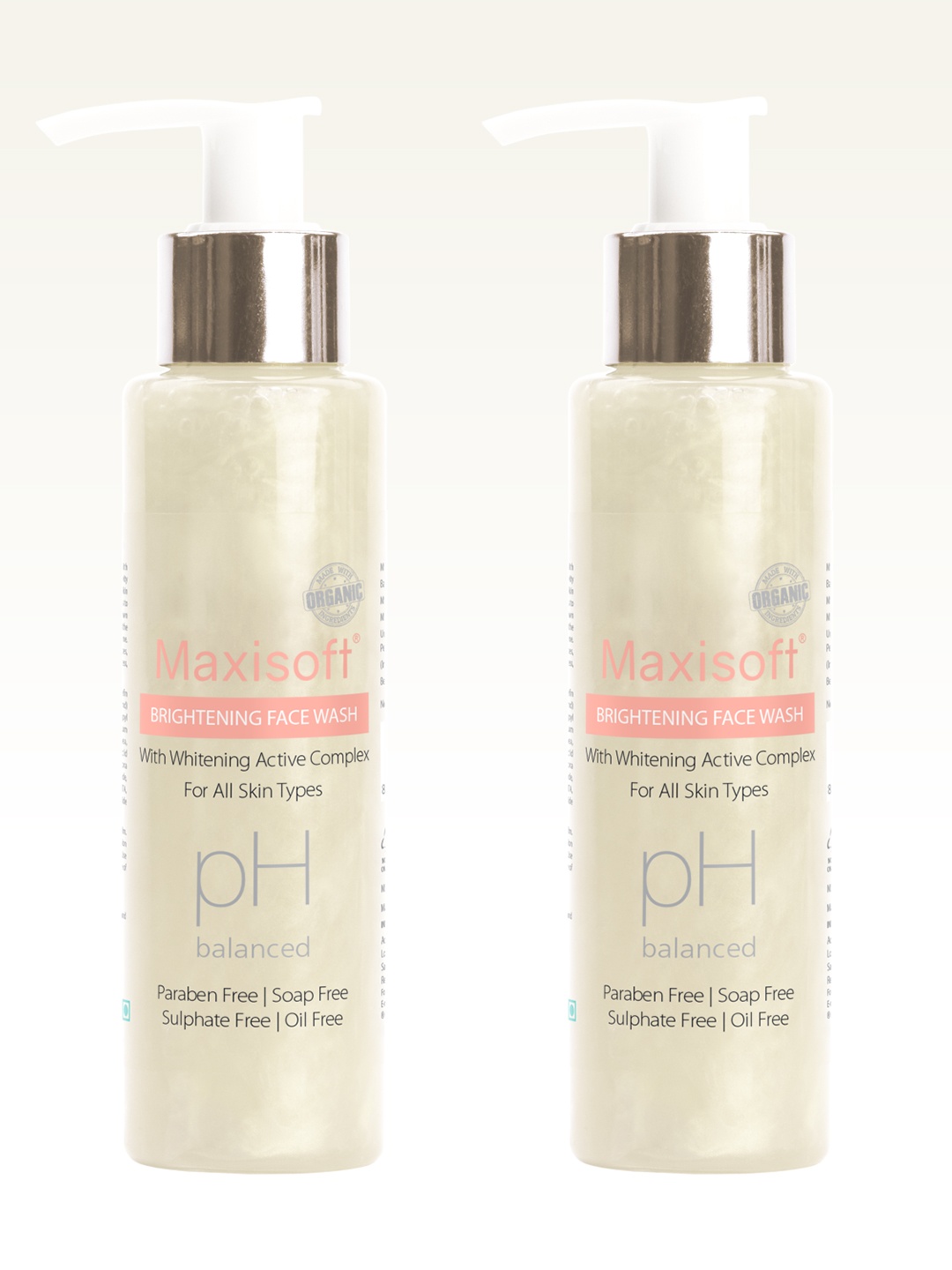 

Maxisoft Set Of 2 Brightening Face Wash - 100ml Each, Na