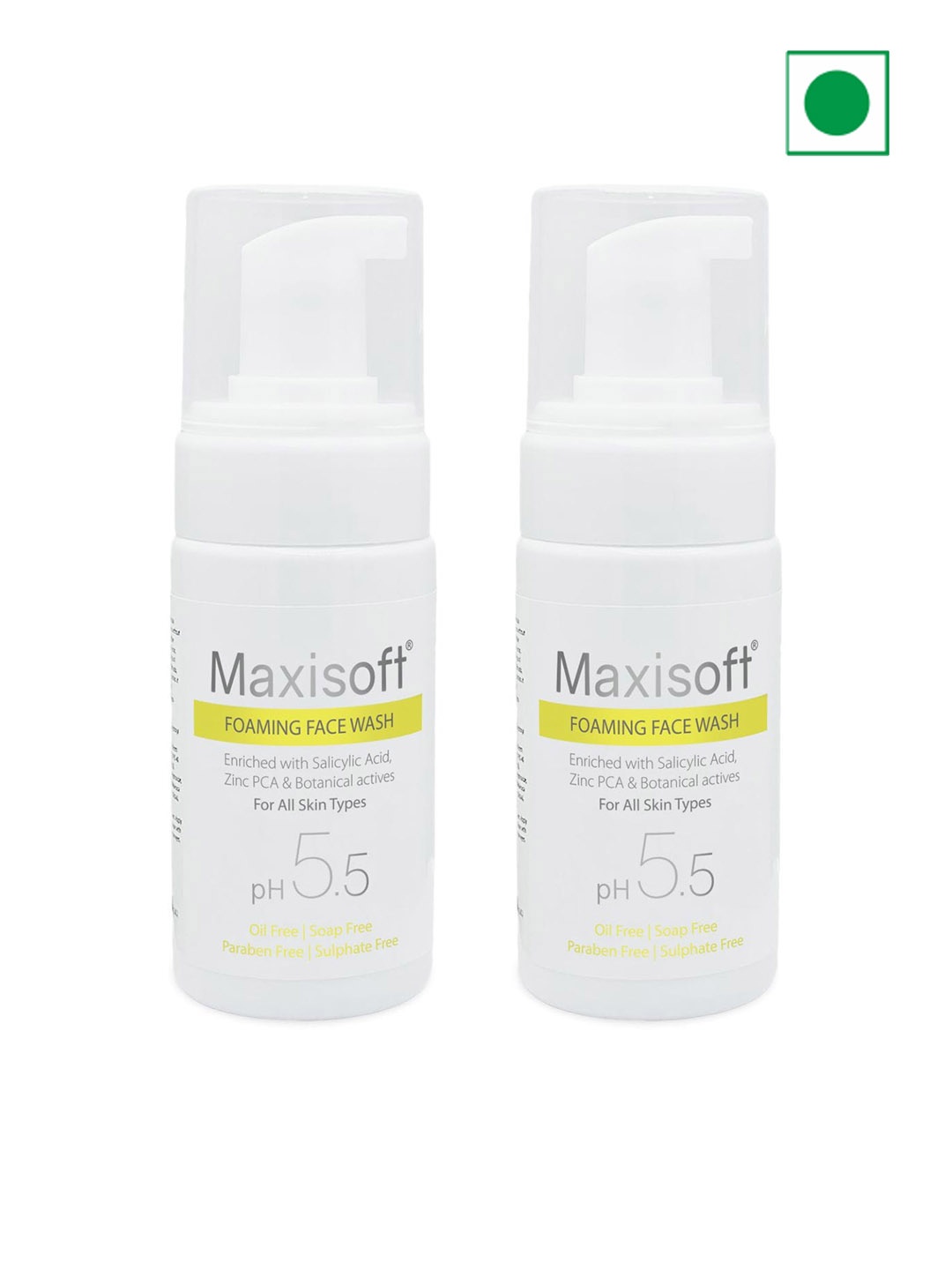 

Maxisoft Set Of 2 Anti Acne & Anti Pimple Foaming Face Wash - 100ml Each, White