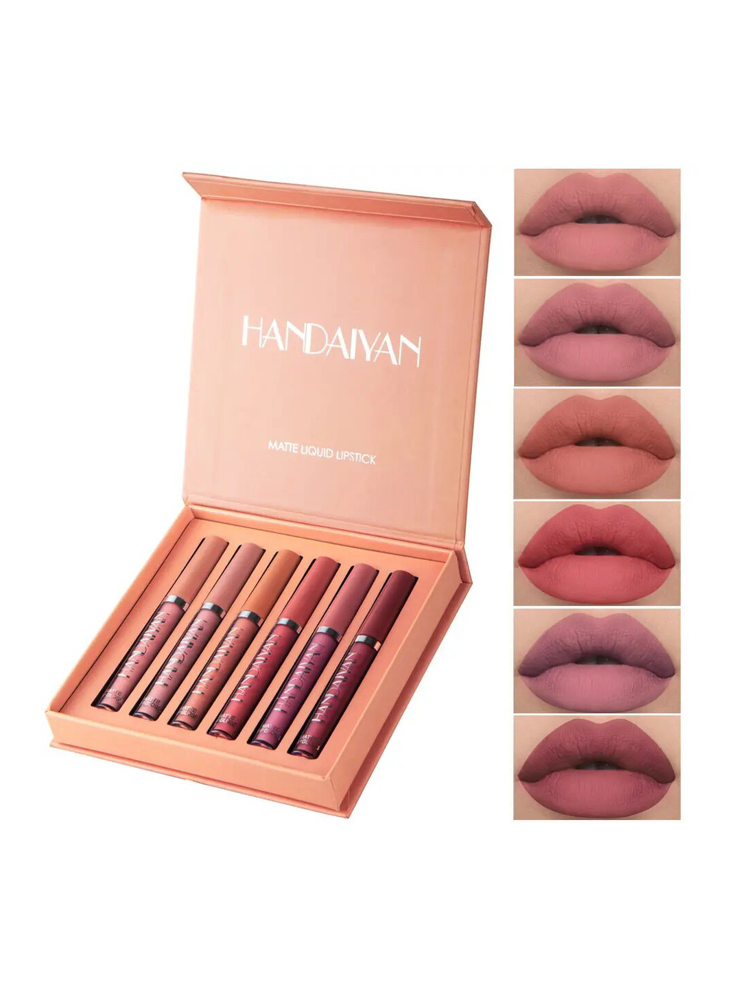 

CVB HANDAIYAN Waterproof Long Lasting Liquid Matte Lipstick Set - 15 ml each, Multi