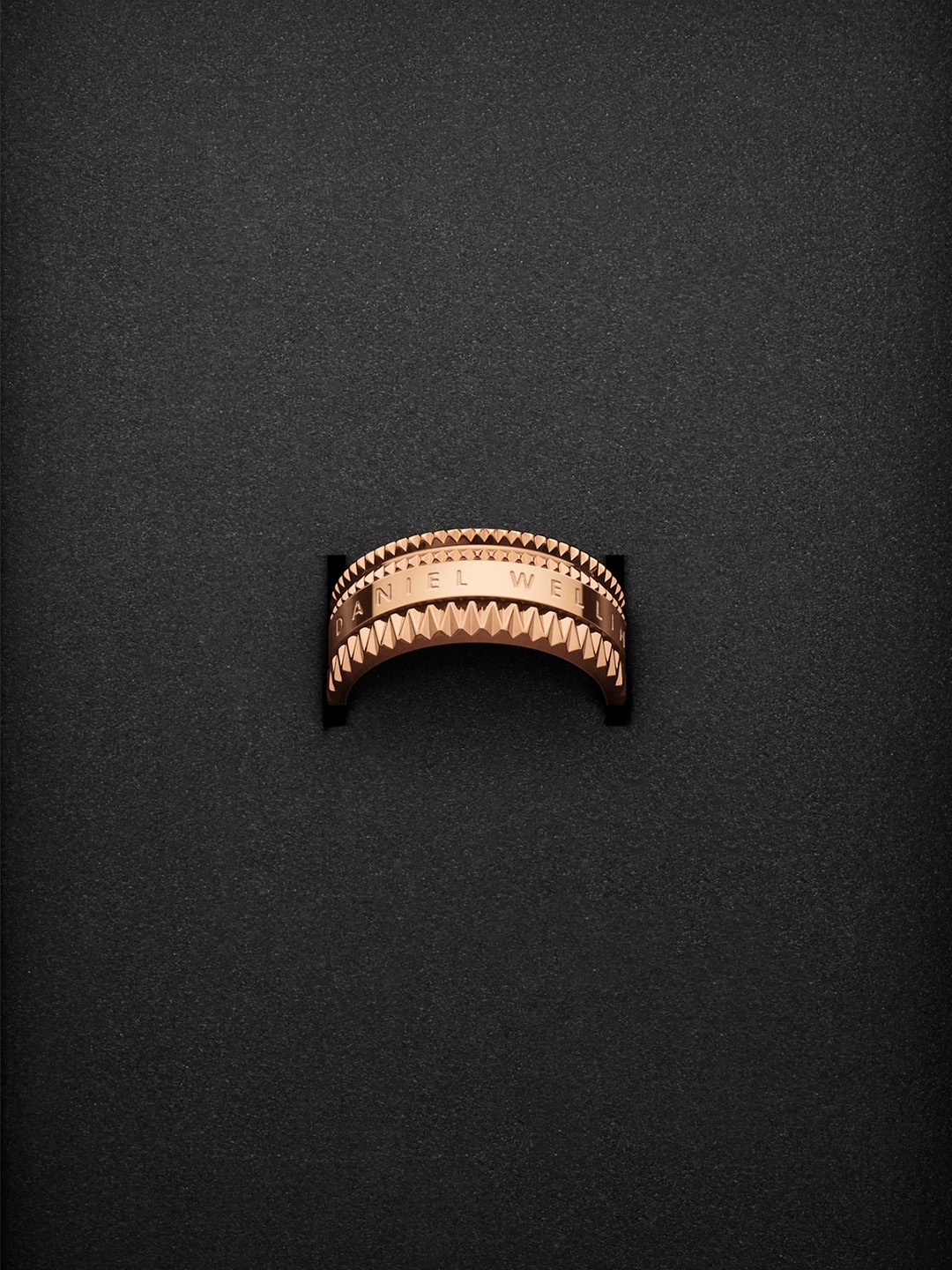 

Daniel Wellington Unisex Gold-Plated Finger Ring, Rose gold