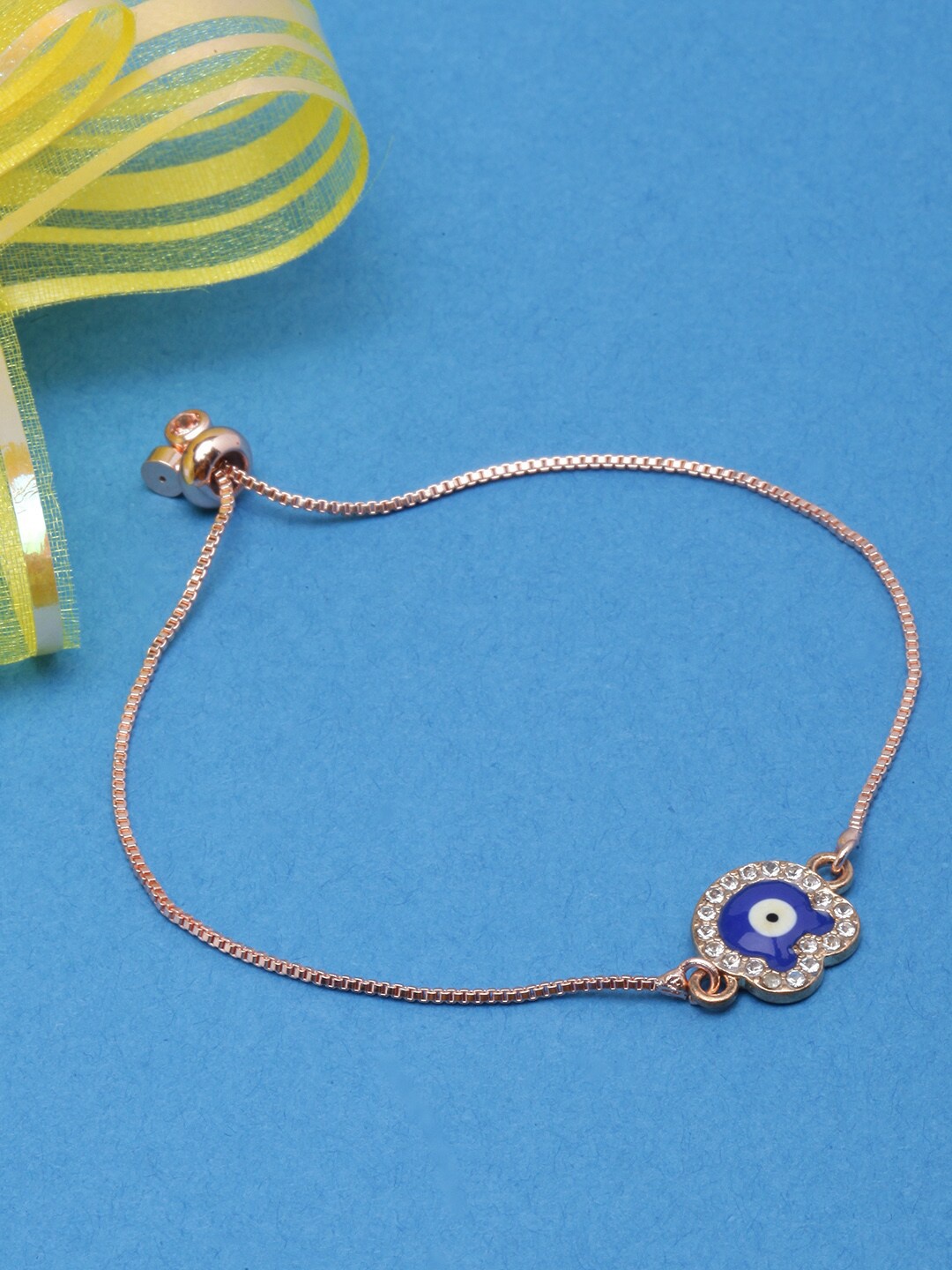 

Stylecast X KPOP Brass Rose Gold Plated Charm Bracelet