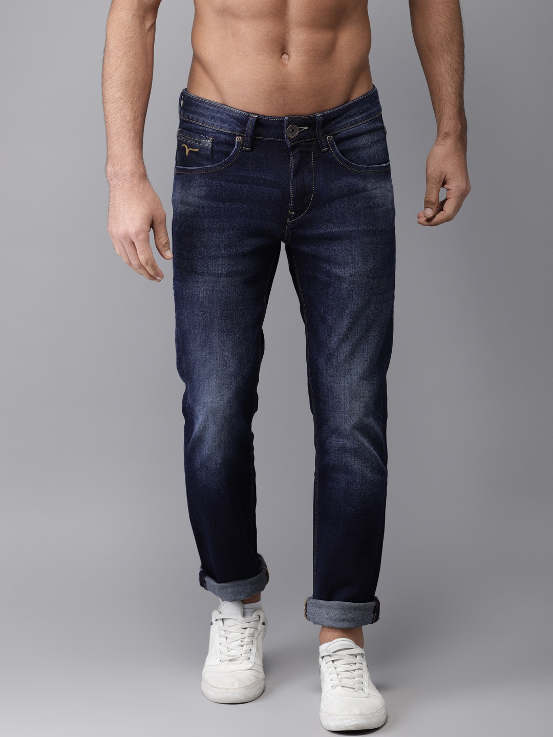 

Flying Machine Men Blue Jackson Skinny Fit Mid-Rise Clean Look Stretchable Jeans