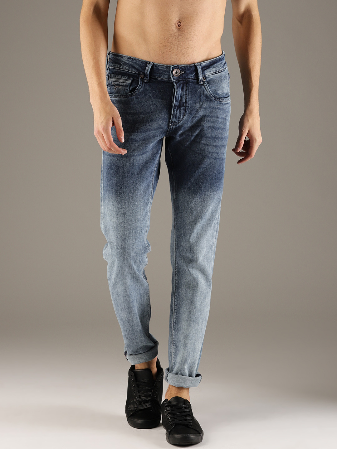 

Flying Machine Men Blue Jackson Fit Mid-Rise Clean Look Stretchable Jeans
