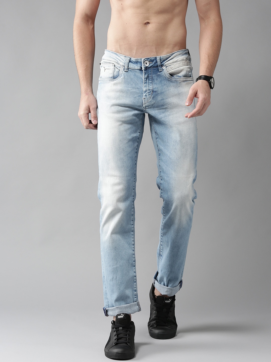 

Flying Machine Men Blue Jackson Skinny Fit Low-Rise Clean Look Stretchable Jeans