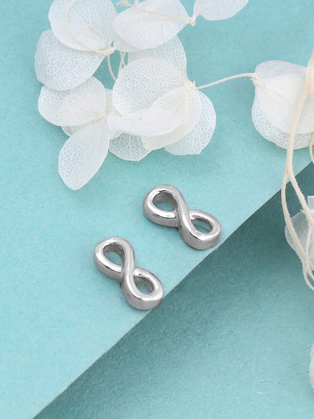 

GIVA Rhodium-Plated Infinity Sterling Silver Studs Earrings