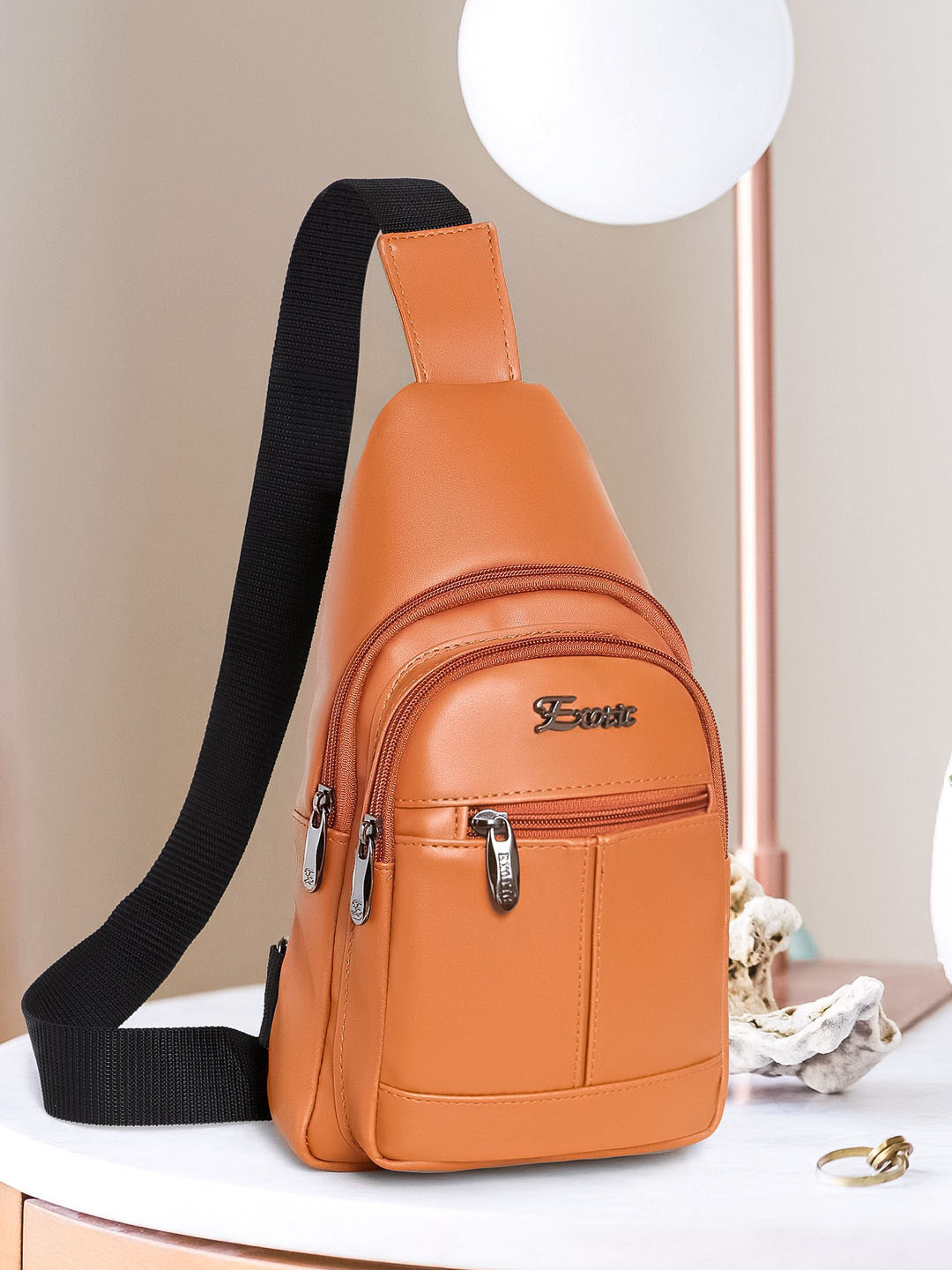 

Exotic Cross Body Backpack, Tan