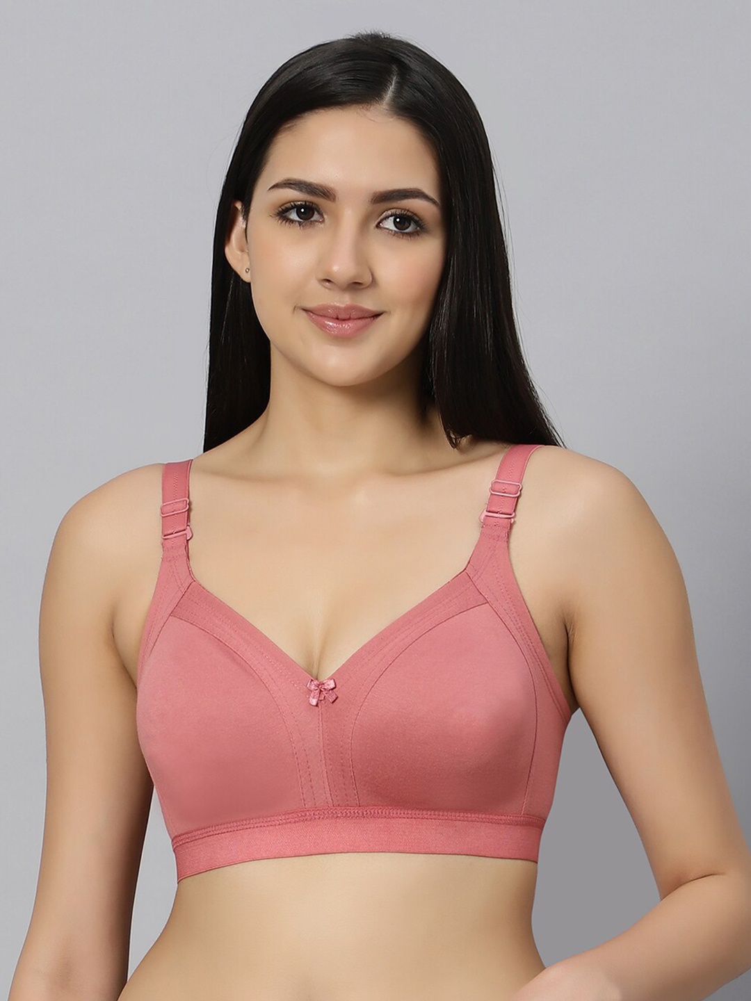 

Bluenixie Full Coverage Non Wired Bra, Coral