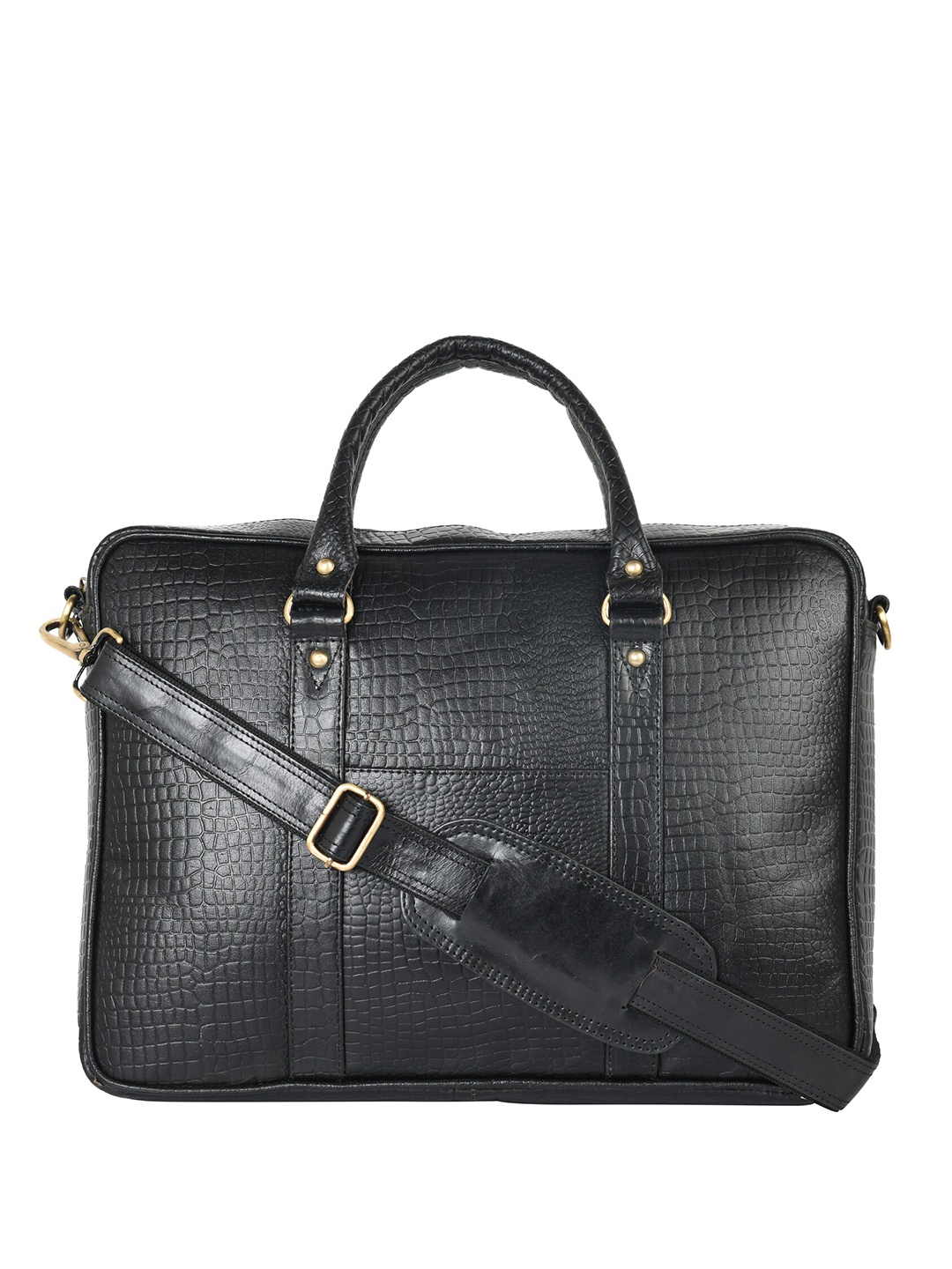 

ARDAN Leather Laptop Bag, Black