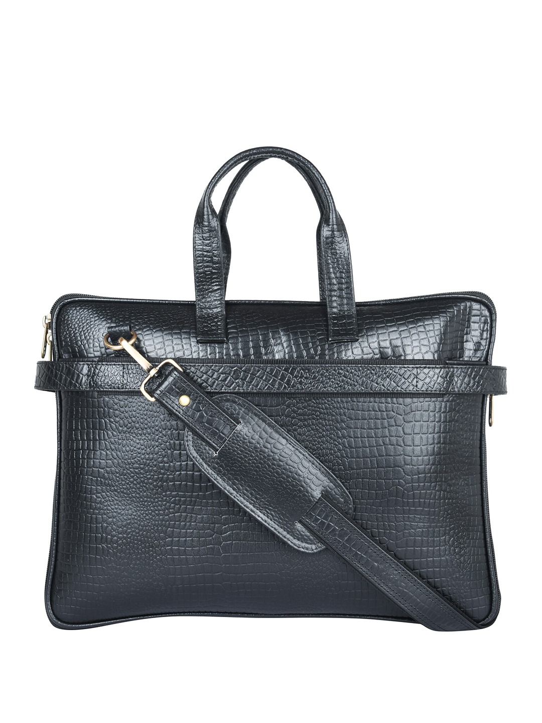 

ARDAN Leather Laptop Bag, Black