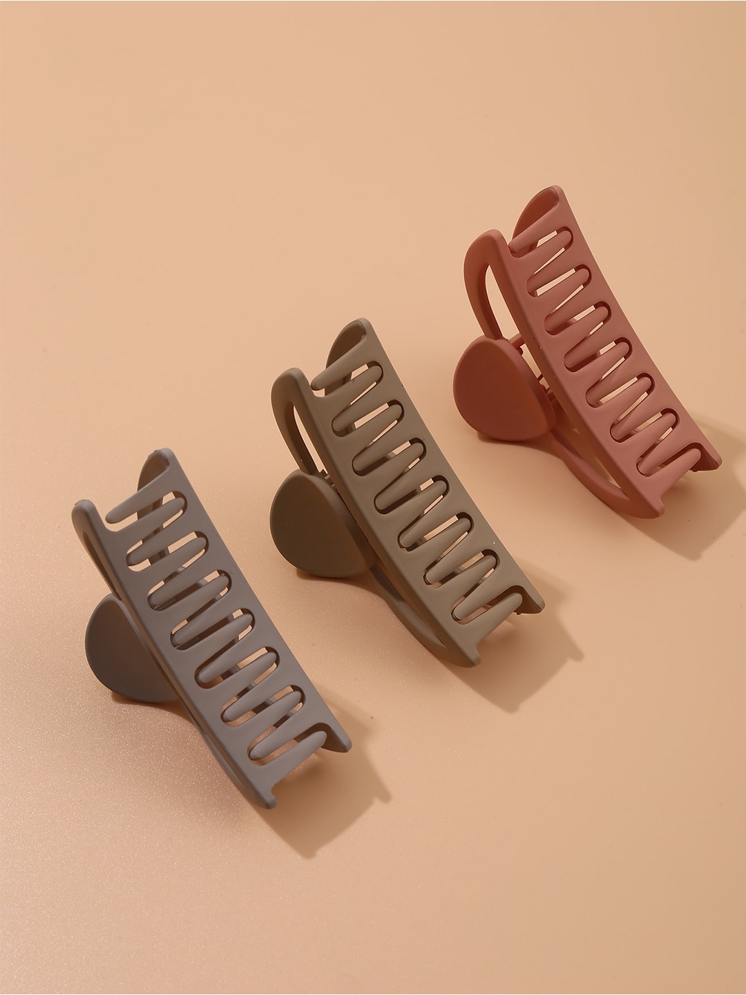 Krelin Set of 3 Claw Clip, Rust