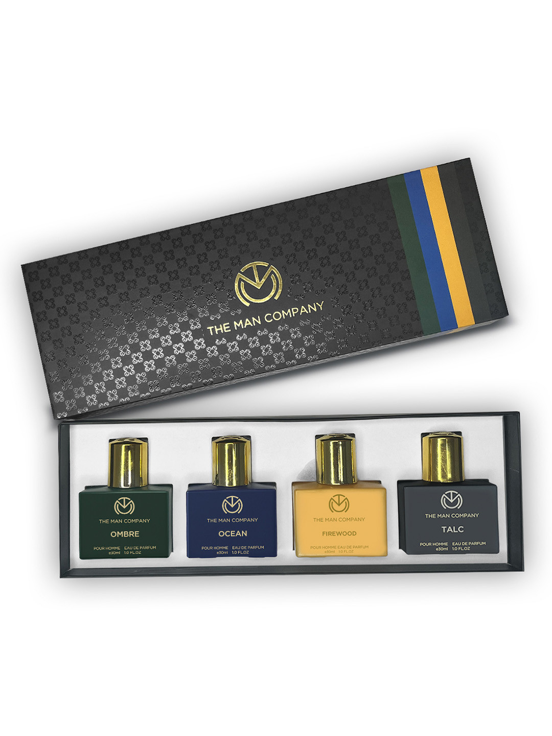 

THE MAN COMPANY Gentlemans Essence Perfume Gift Set - 30 ml each, Black